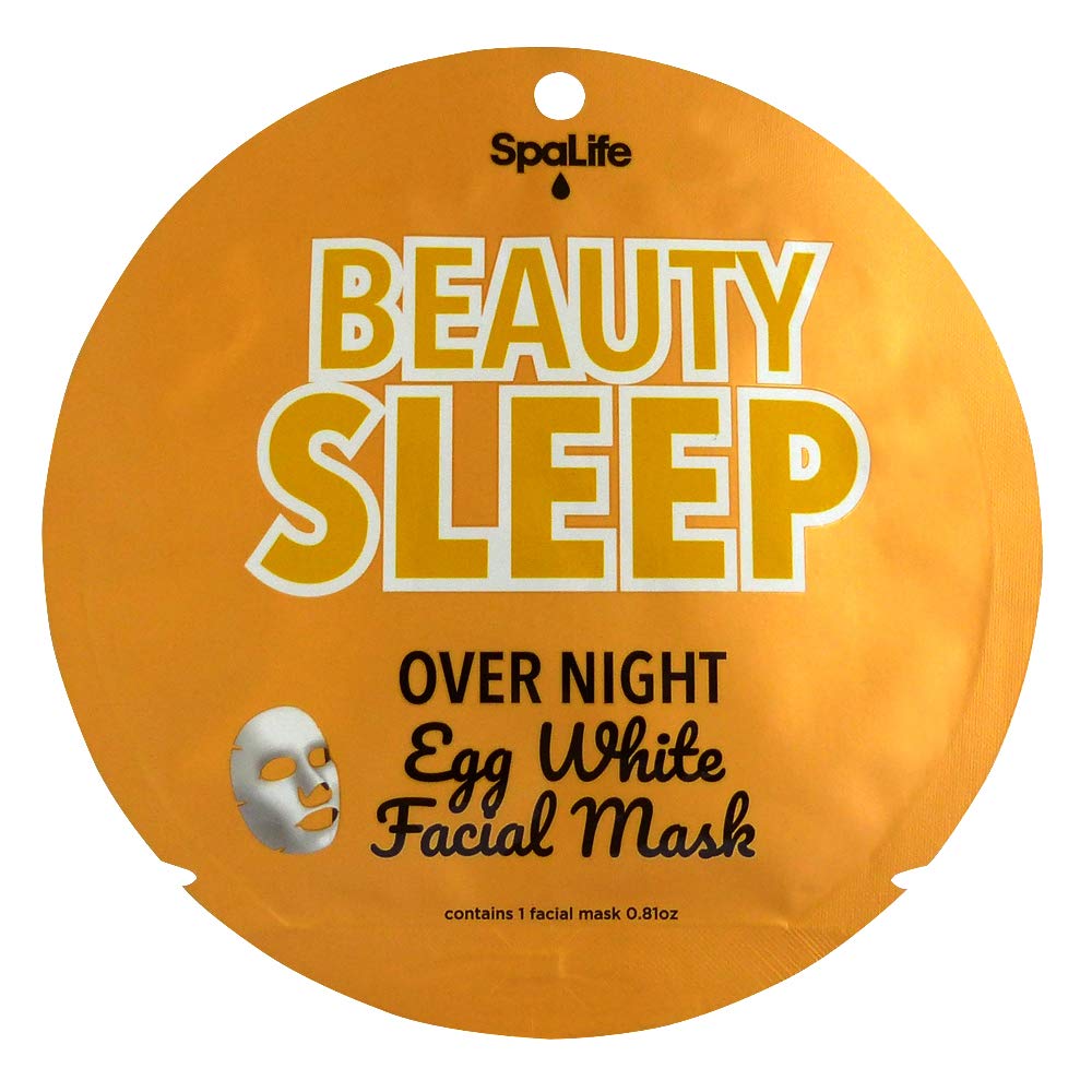 Spalife Beauty Sleep Overnight Egg White Facial Mask 10 Count
