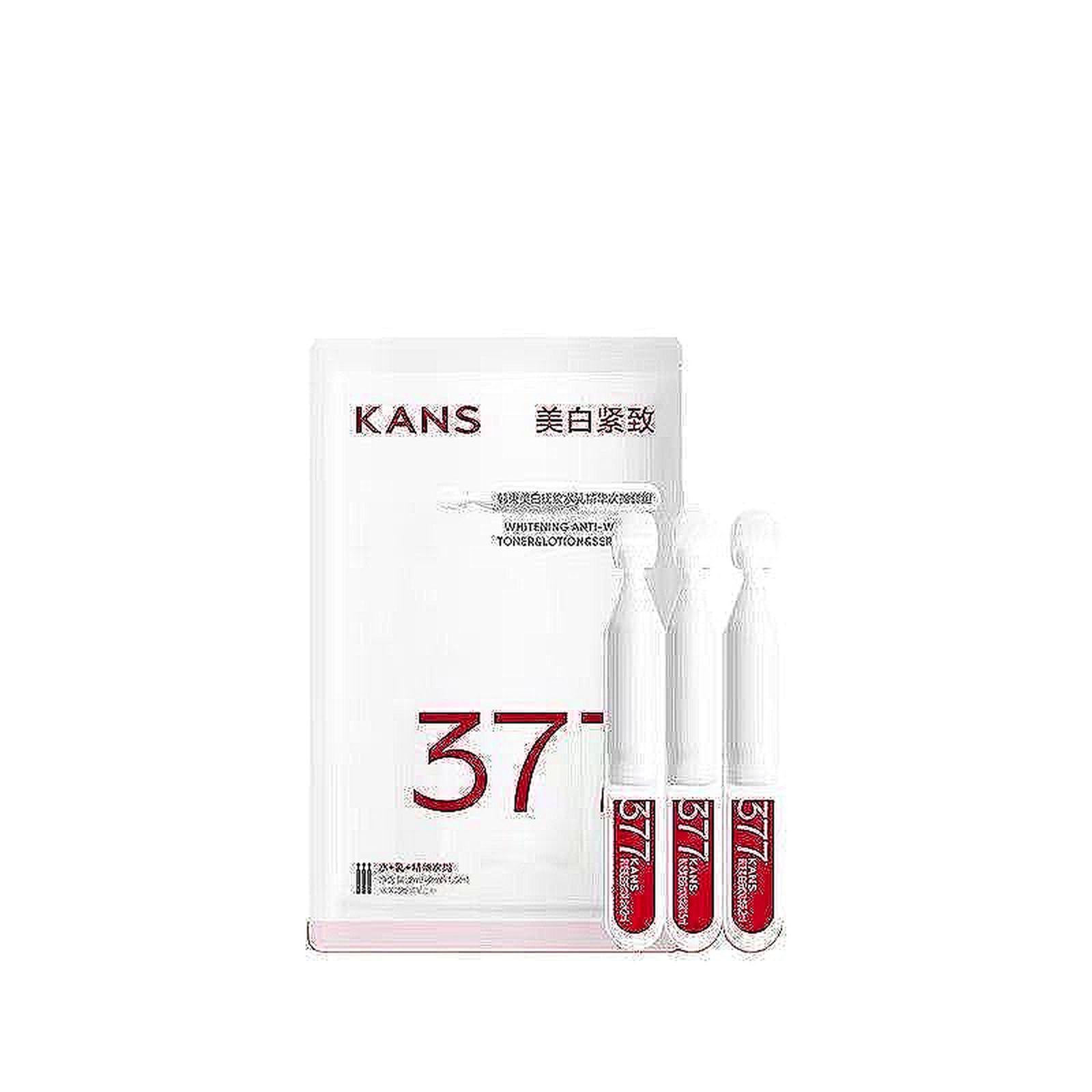 Kefumei KANS 377 Brightening Set  Toner, Lotion & Serum Ampoules with Niacinamide for Sensitive Skin, Fades Dark Spots (2ml x 3