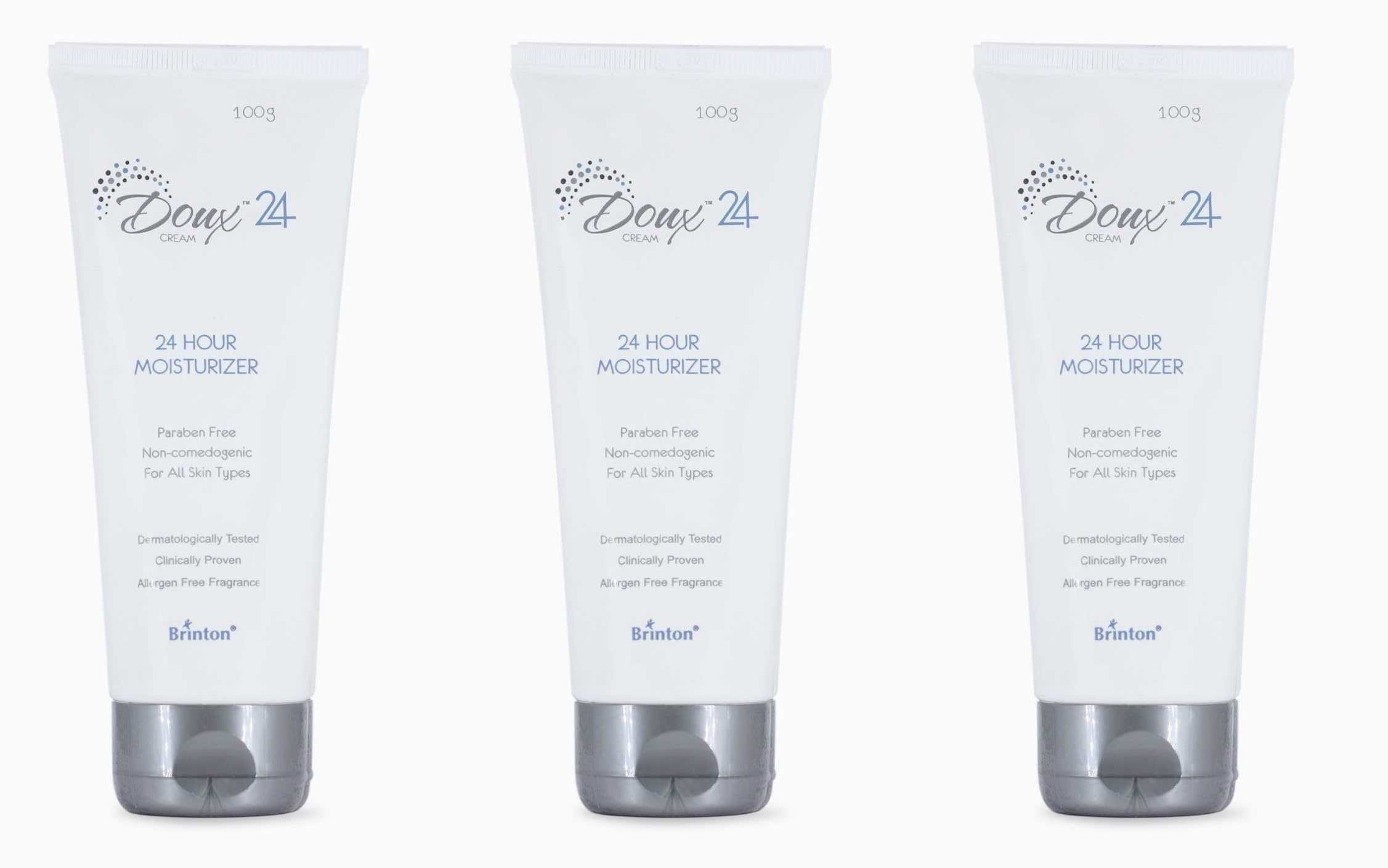 Brinton Doux 24 Hour Moisturizer Cream | Lightweight, Non-Greasy, Non-Irritating | Deep Hydration & Soothing | Dermatologically 