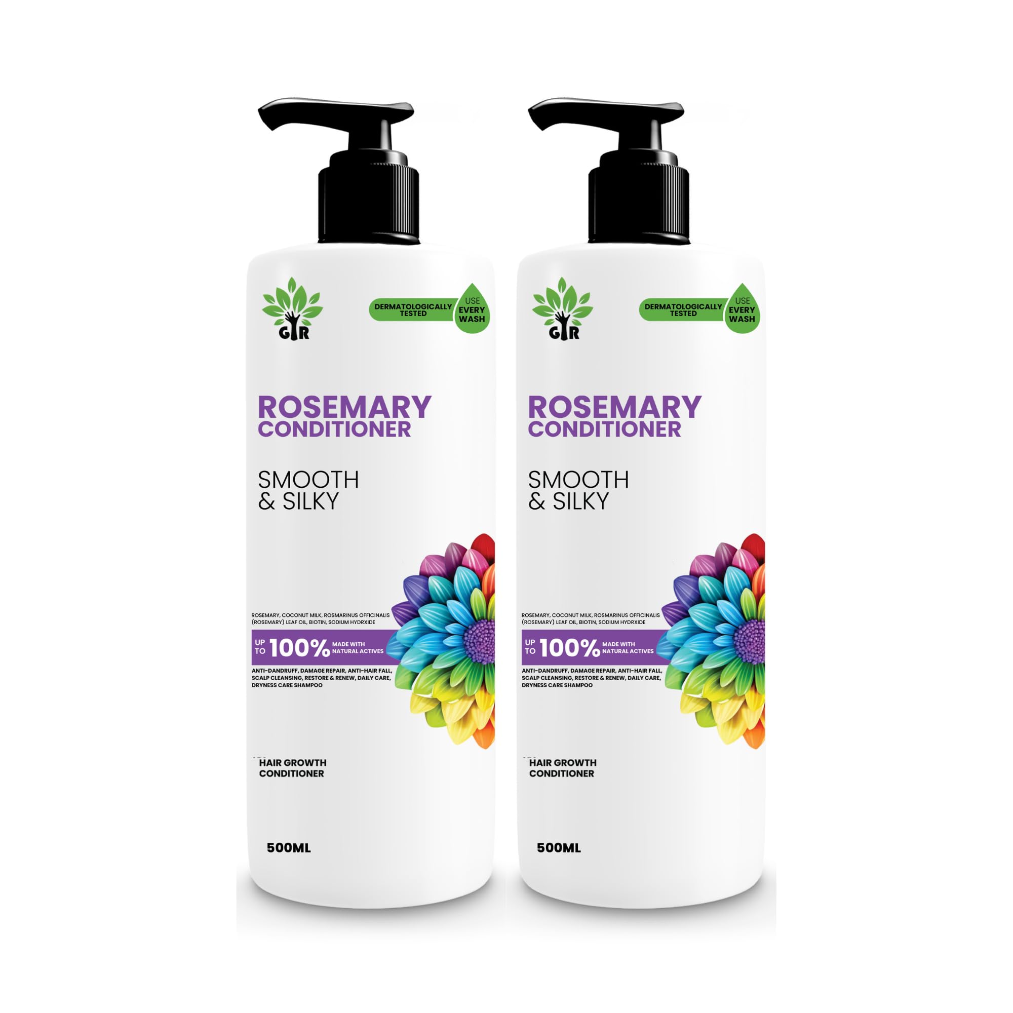 Gir Rosemary Conditioner With Pure Rosemary Extract Smooth & Silky Hair Up To 94% Stronger Hair & 93% Less Hair Fall For Men & W