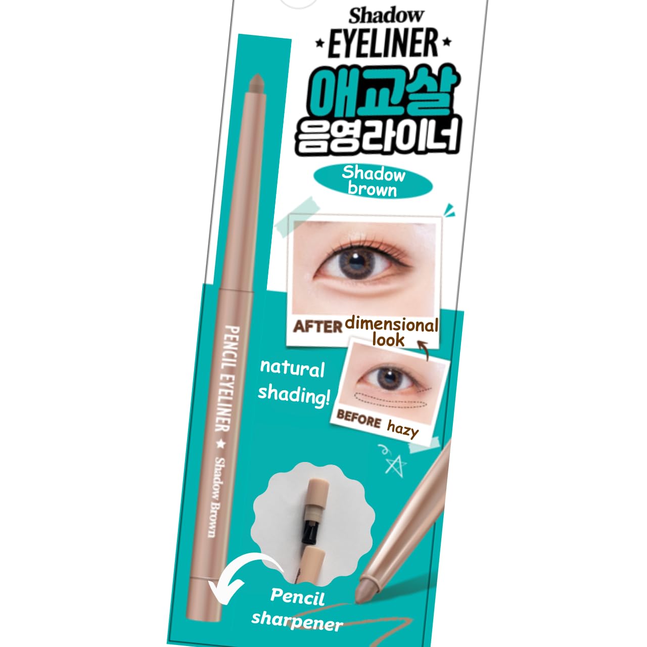 [thebom] AegyoSal Eyeliner Under-Eye Enhancing Pencil Highlighter Eye Makeup (Shadow Brown)
