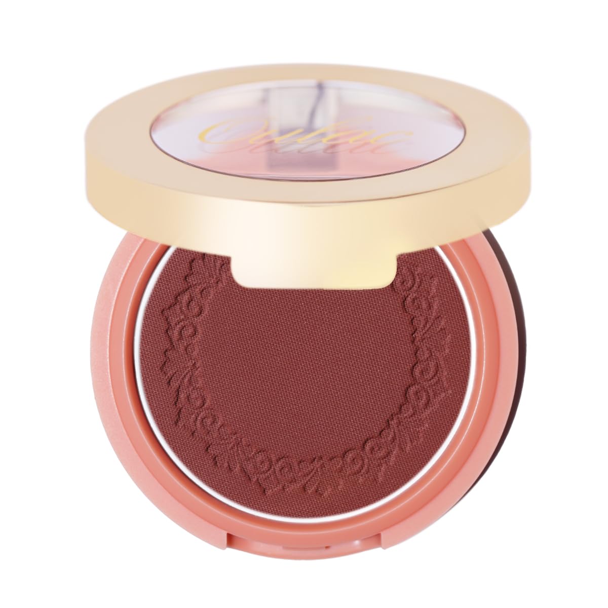 Oulac Plummy Brown Blush Makeup Powder| Rich Color Cream Blush Blendable| Natural Matte Tan Skin| Vegan &Cruelty-Free | 02 Cheek