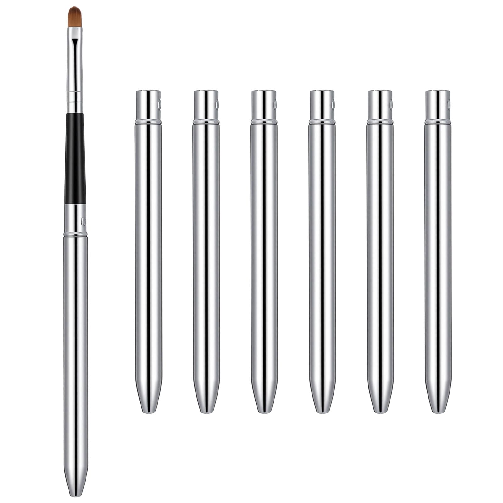 Lip Brush for Lipstick, Ended Portable Lip Makeup Brushes with Cap, Travel Retractable Lipstick Brush Retractable Gloss Applicat
