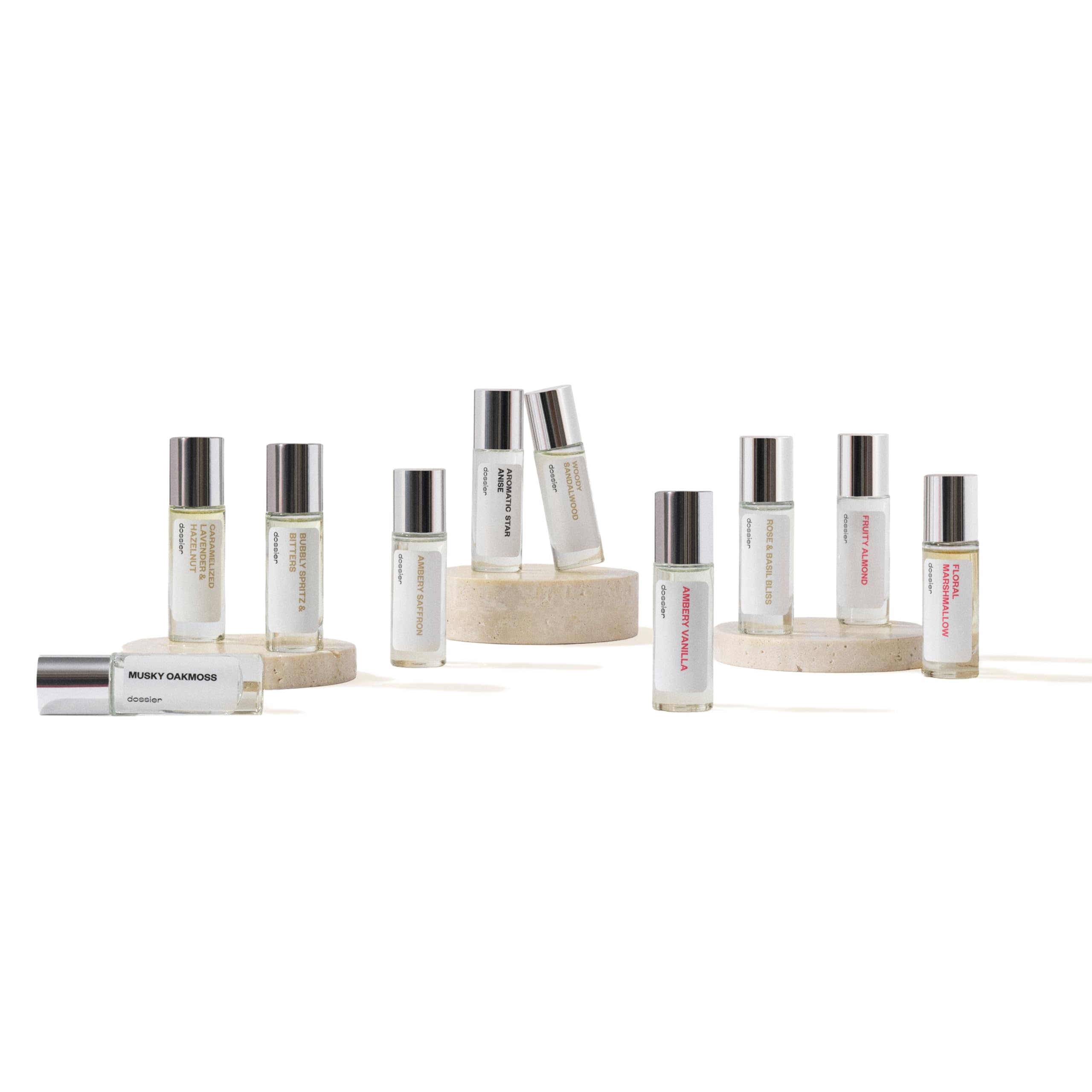 Dossier - Discovery Set 10 x 11ml/0.37 fl. oz - Testing Sampler Fragrances - Diverse Fragrance Collection - Inspired by Luxury S