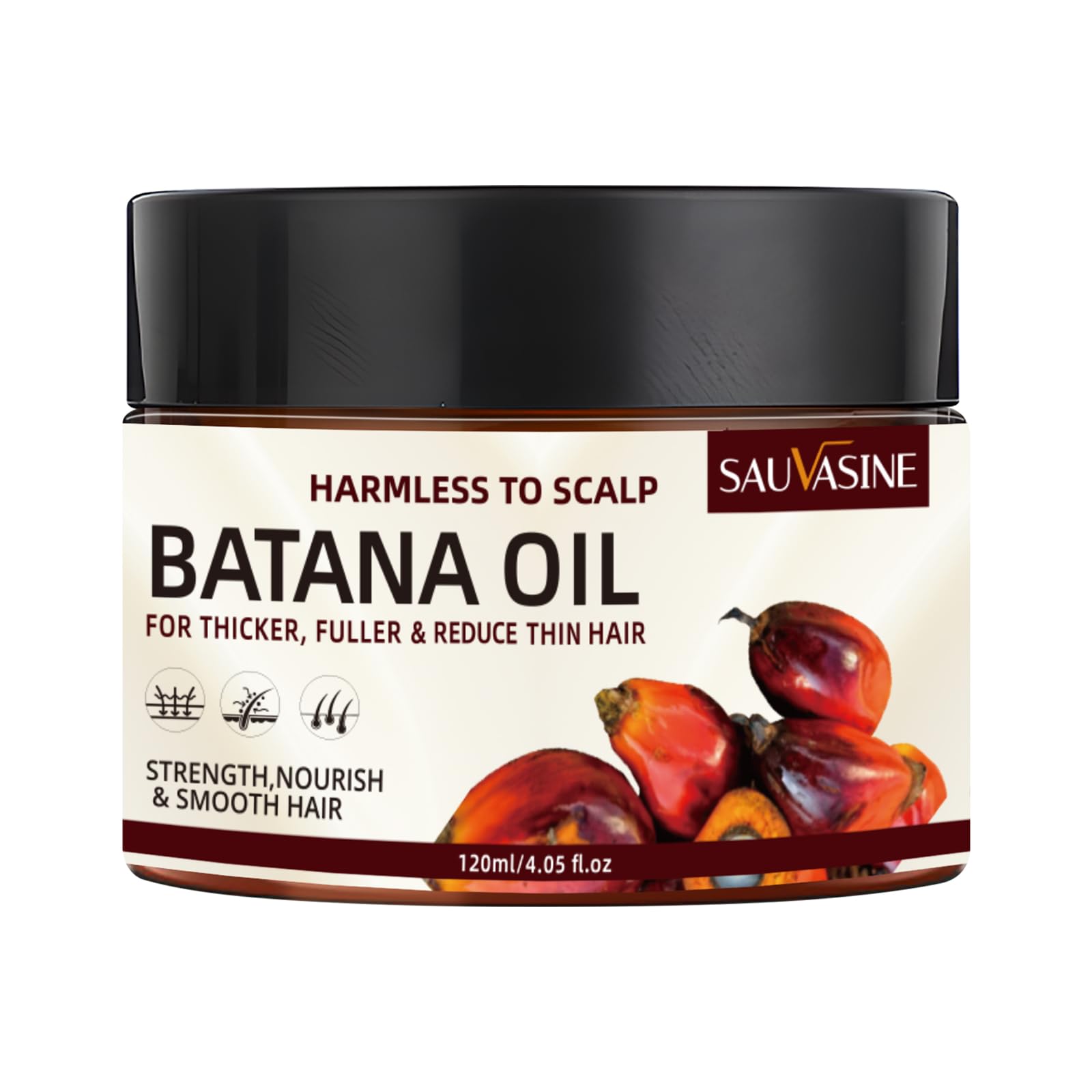 Lanthome Batana Oil for Hair Growth, Natural Dr. Sebi Hair Oil - Prevents Hair Loss, Eliminates Split Ends, Repairs Damaged Hair