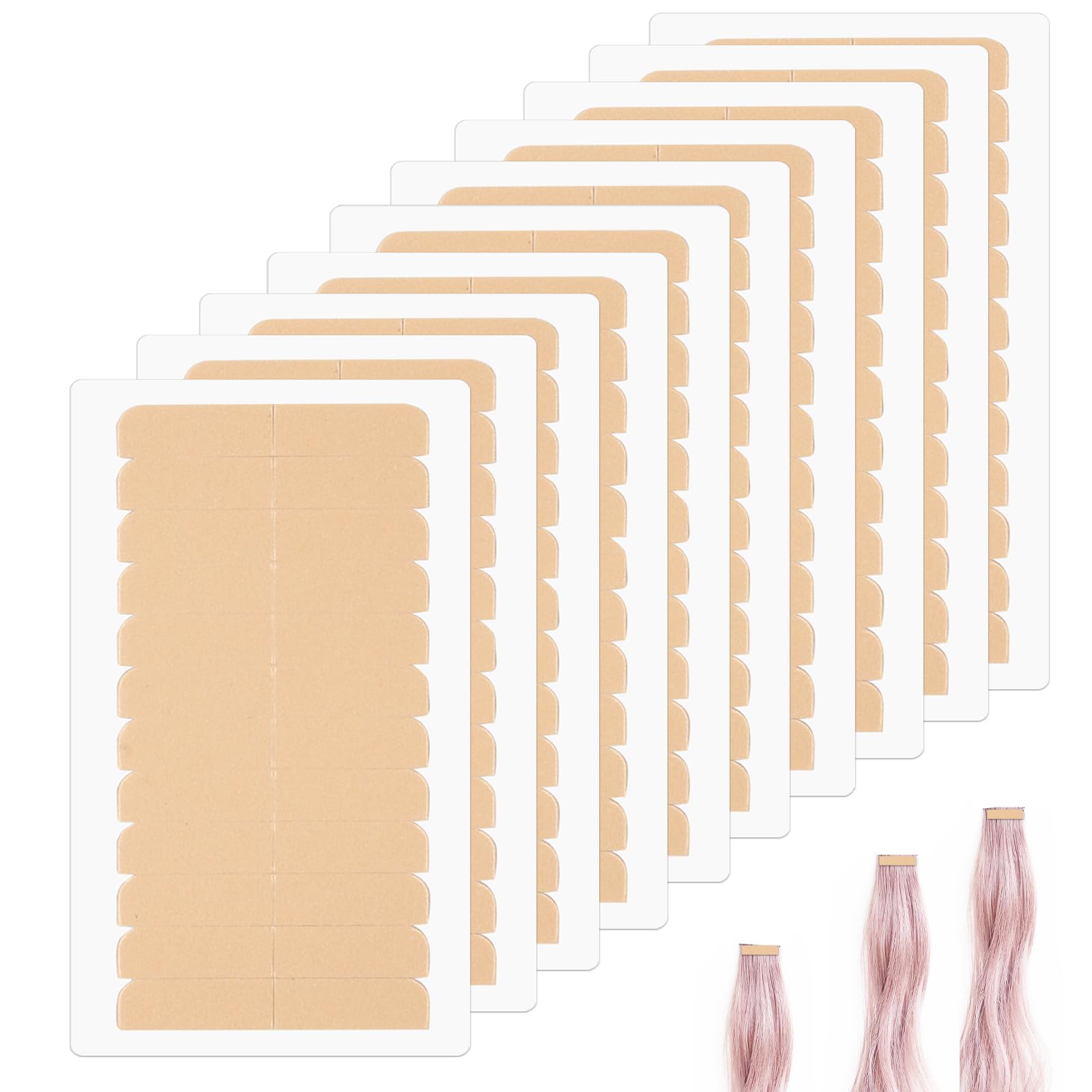 120Pcs Hair Extension Tape, Adhesive Replacement Tape For Hair Extensions, Double Sided Hair Tape Human Hair Tape Tabs Tape In E