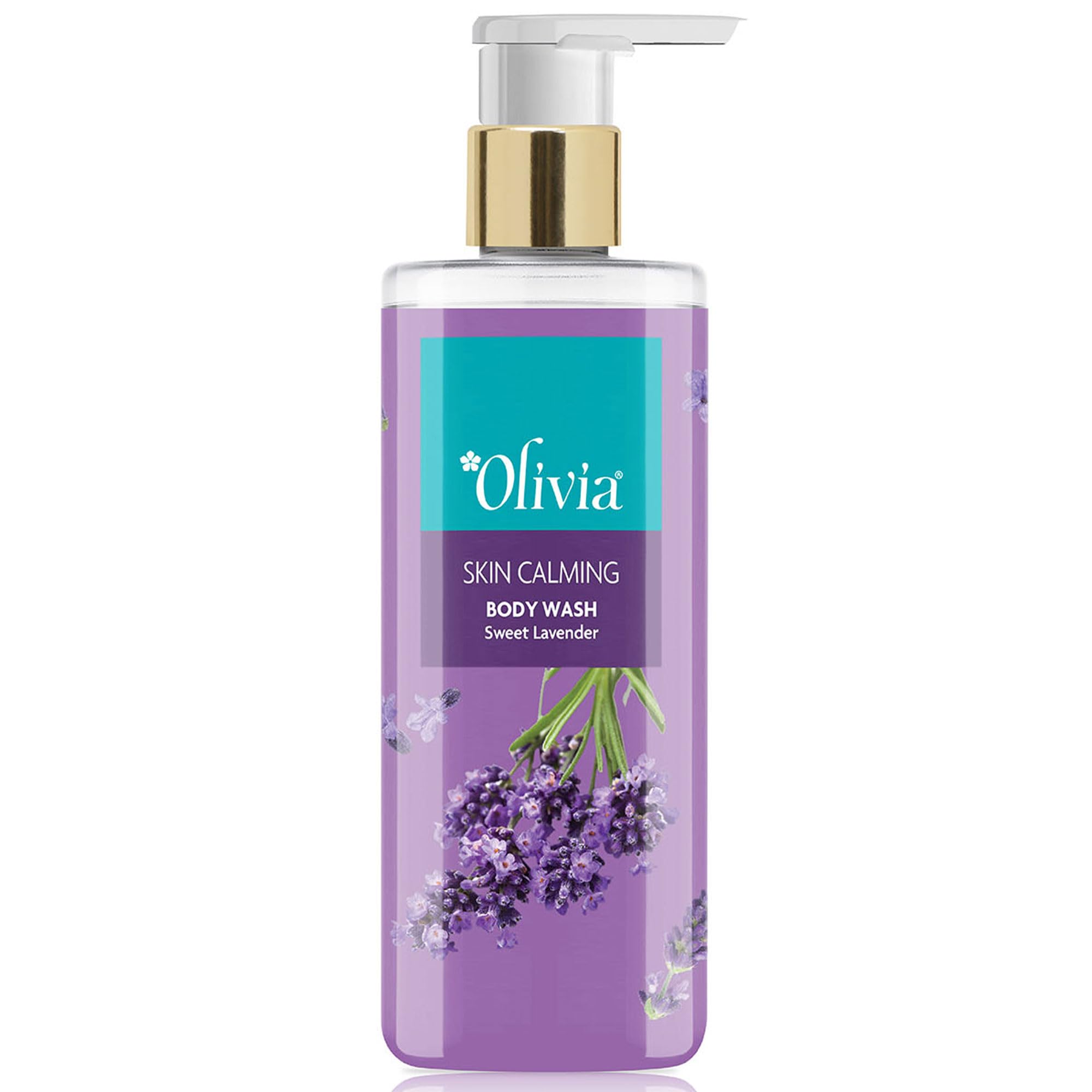 Olivia Skin Calming Body Wash With Sweet Lavender | Soothes, Hydrates & Repairs | Reduces Inflammation & Acne | Evens Skin Tone 