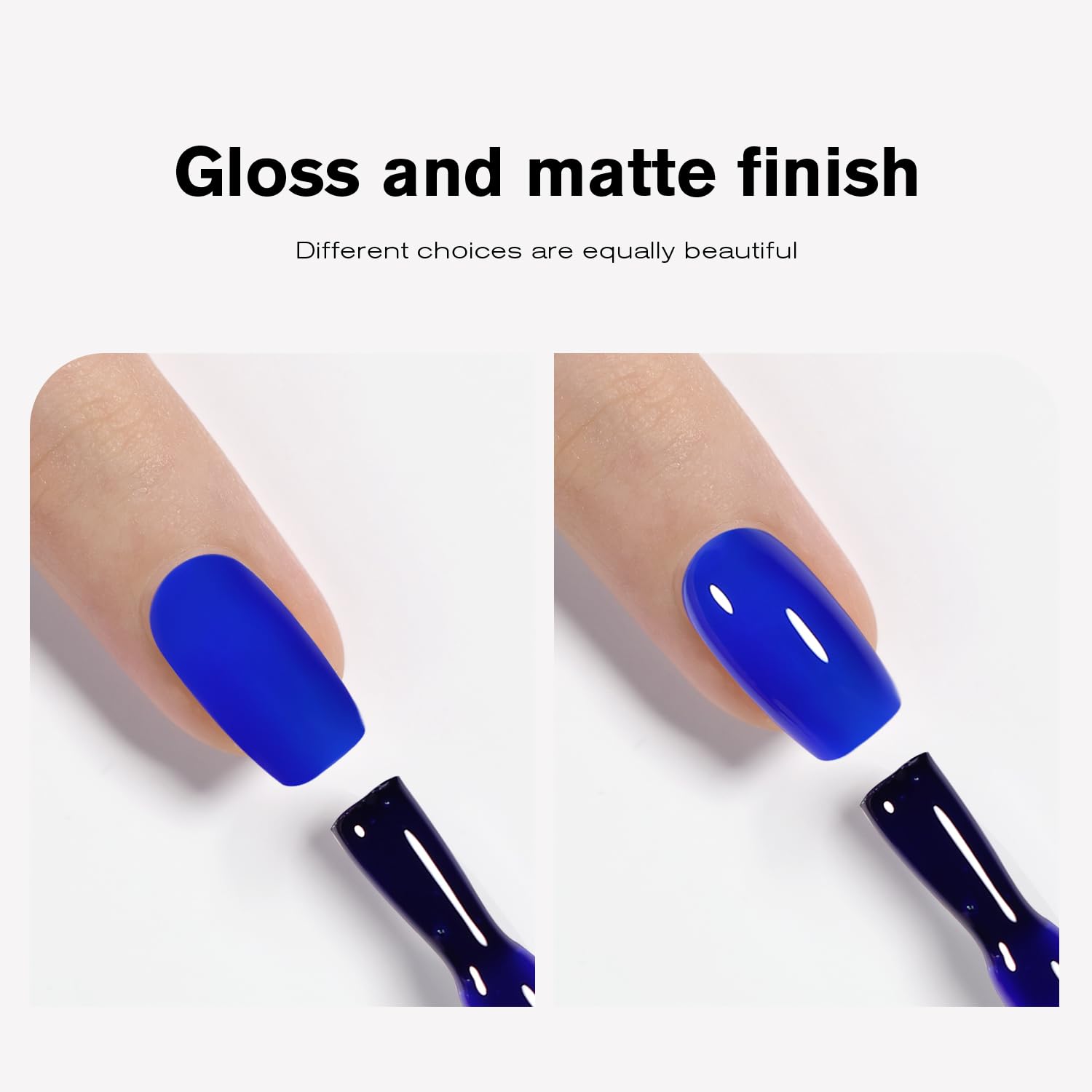 Shoyum Royal Blue Gel Nail Polish, 15Ml Sapphire Blue Gel Polish Color Soak Off Uv Led Spring Summer Royal Blue Nail Polish Art