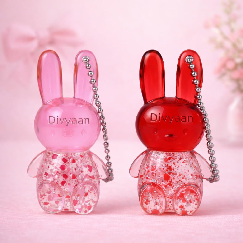 Mini Lip Gloss Combo Set Of 2  Cute Teddy Shape | Ph Color Changing Lip Tint | Natural Pink Shine | Cute Flavored Gloss Gift Fo