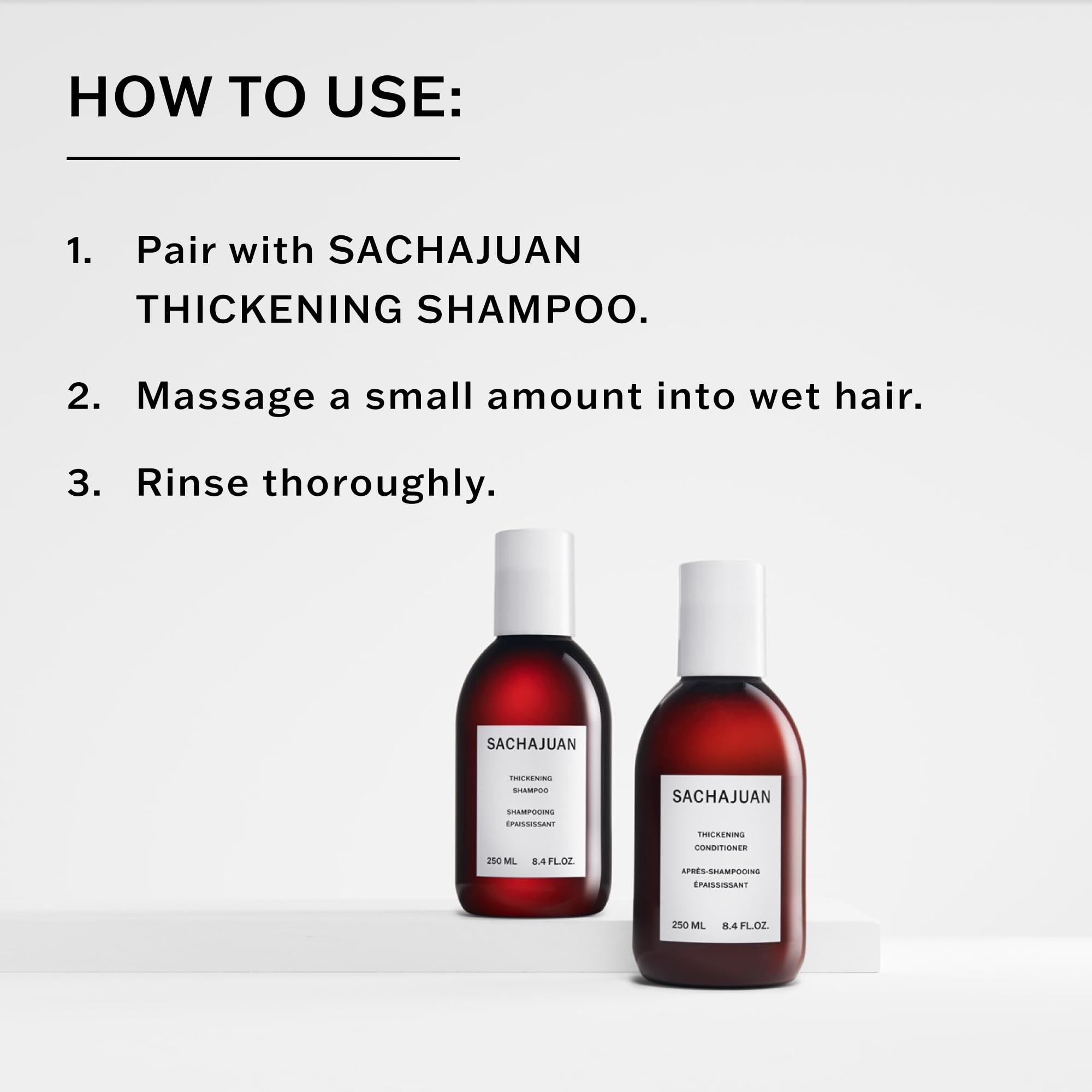 SACHAJUAN Thickening Hair Conditioner, Volumizing, Heat & UV Protectants, Shine & Smooth Volume, Paraben-Free, 33.5 fl oz