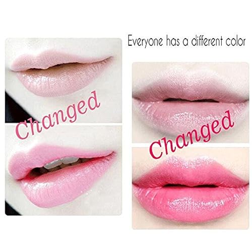 firstfly Crystal Flower Jelly Lipstick Pack of 6, Long Lasting Moisturizer, Color Change, 0.72 oz, Pink