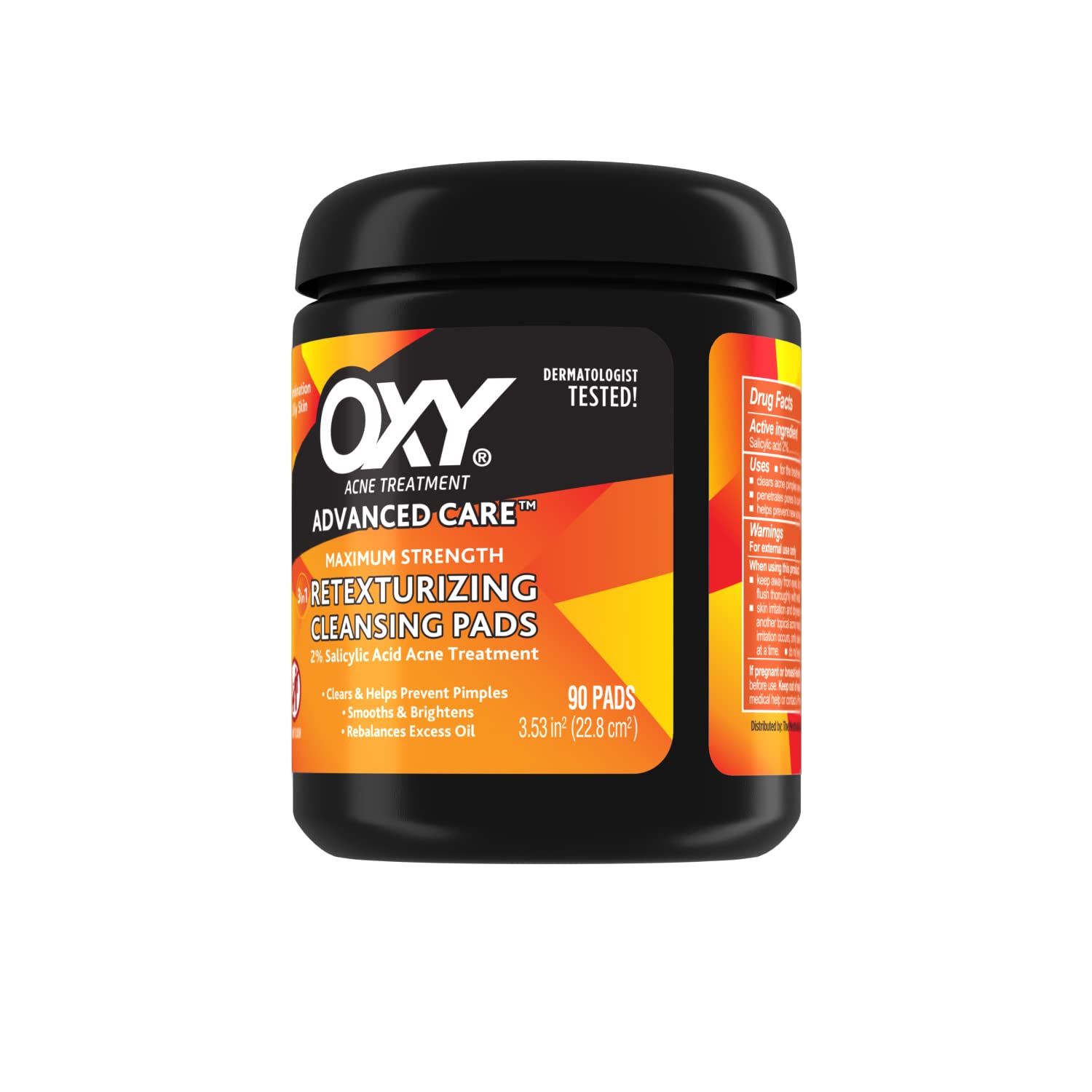 Oxy Maximum Action 3-In-1 Treatment Pads, 90 Count, Packaging May Vary