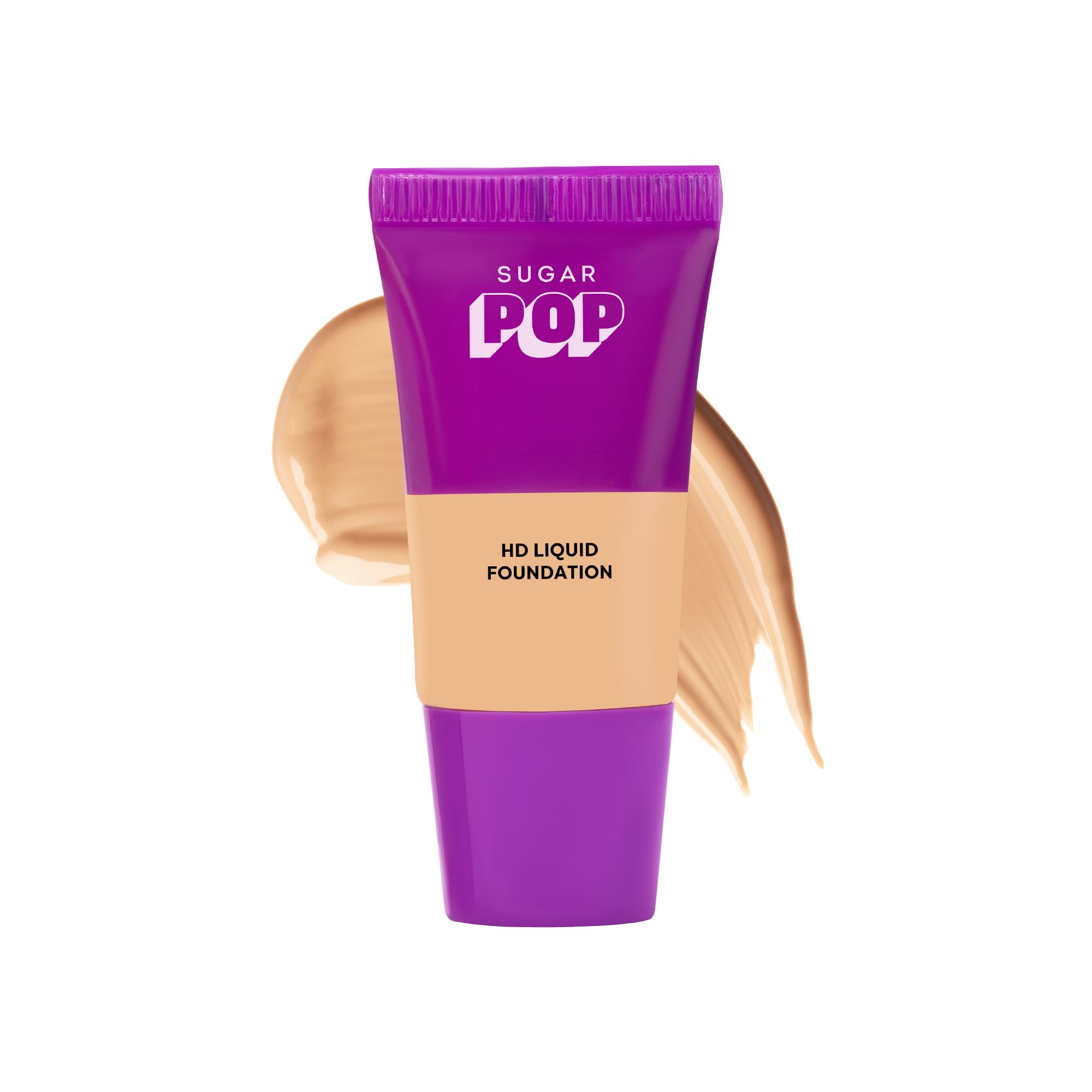 Sugar Pop Hd Liquid Foundation Tube With Spf 30 | Lasts Upto 16Hrs | Full Coverage | Water-Resistant | Matte Finish | 18Ml - 07 