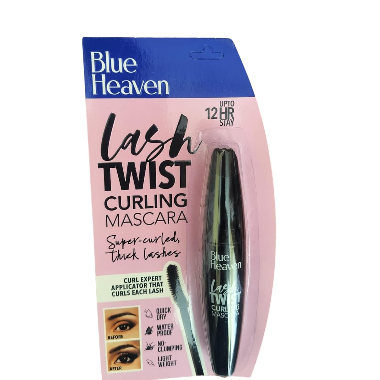 Pmw  Blue Heaven Walk Free Mascara (Water Proof  Long Lash)  Black 24 Ml (Black)
