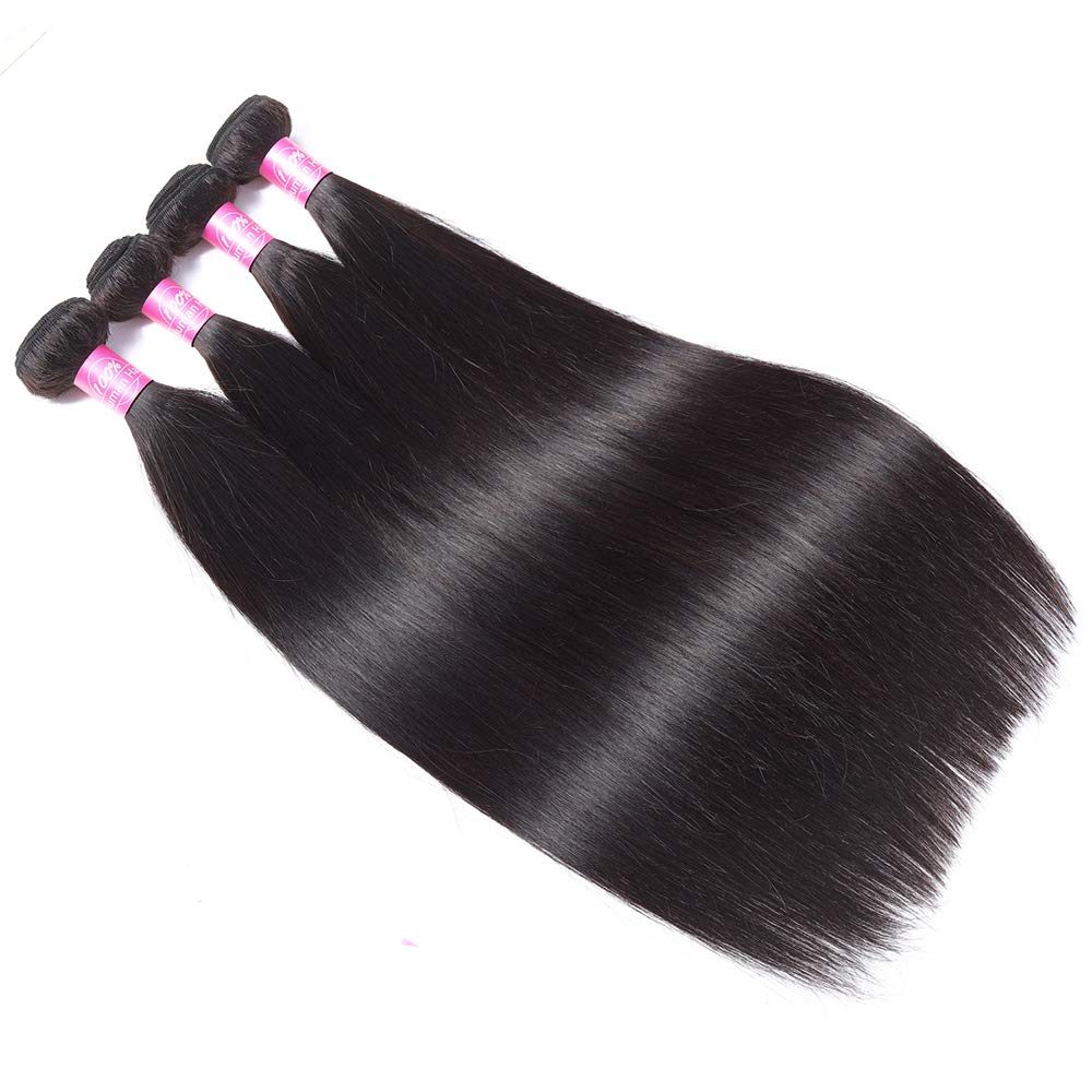 10A Straight Bundles Human Hair Brazilian Straight Human Hair Bundles 24 26 28 30 Inch Unprocessed Virgin Straight Weave Human H