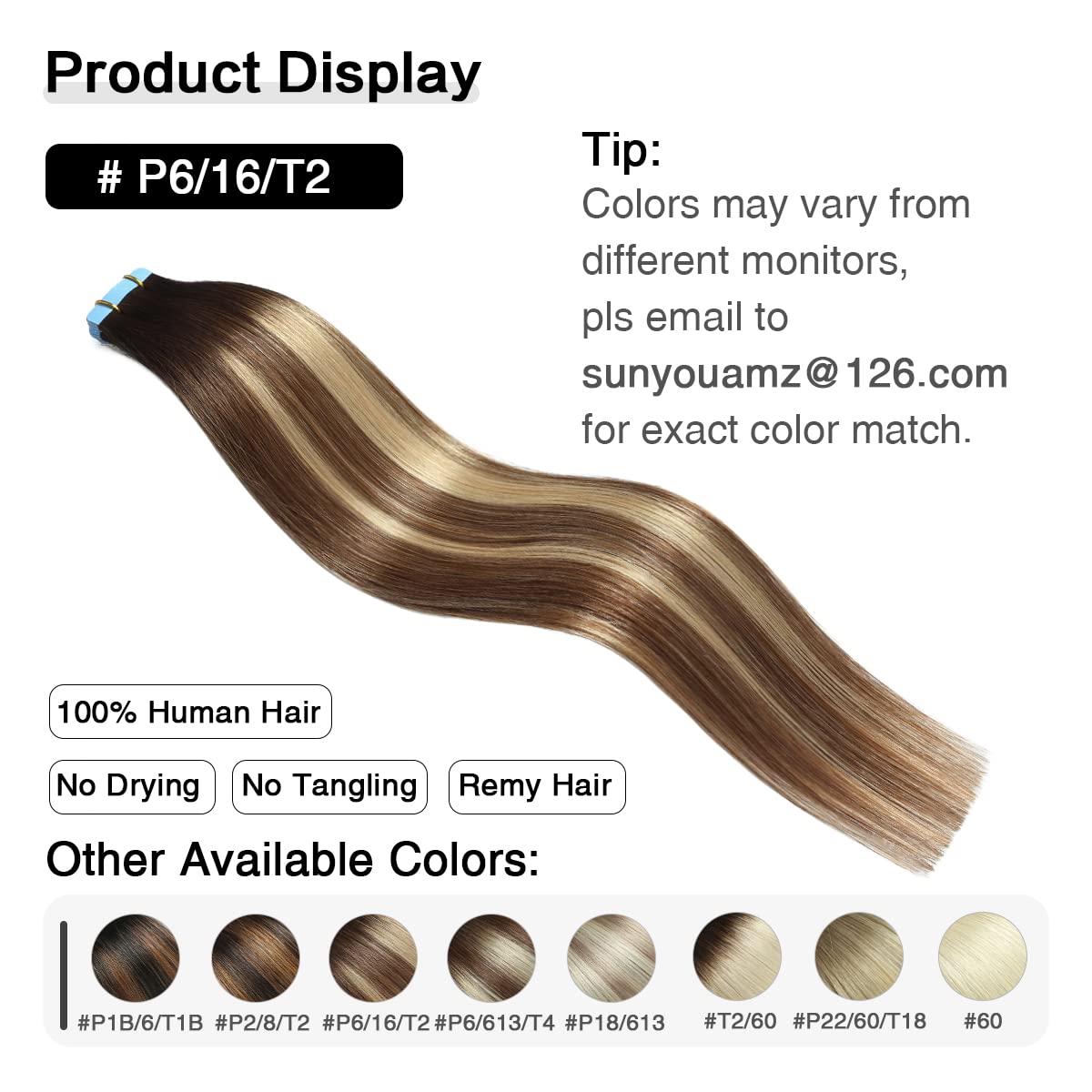 Suyya Tape In Hair Extensions Human Hair Balayage Darkest Brown To Chestnut Brown And Light Blonde 40G/Pack 20Pcs Straight Seaml