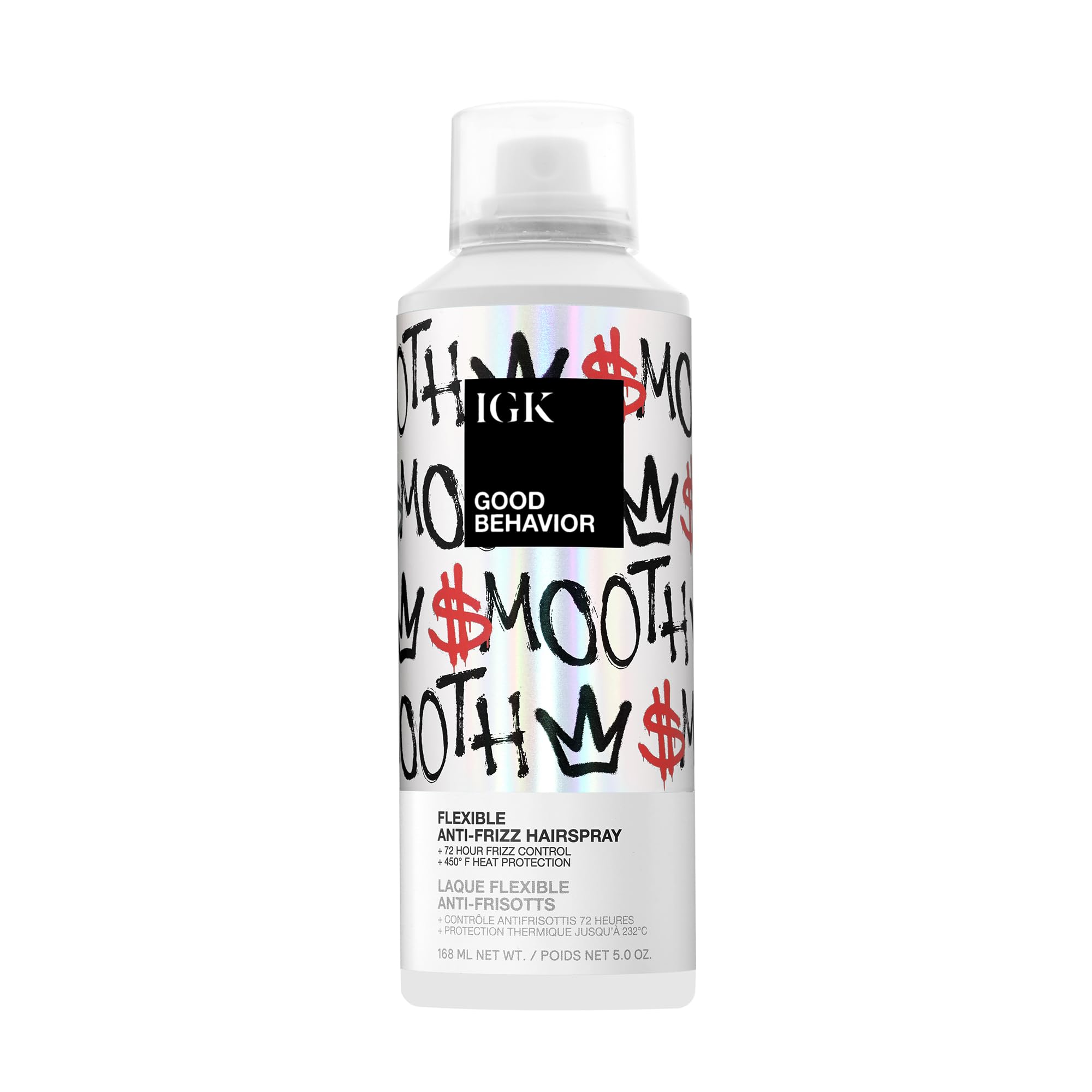 Good Behavior Flexible Anti Frizz Hairspray by IGK for Women - 5 oz Hair Spray