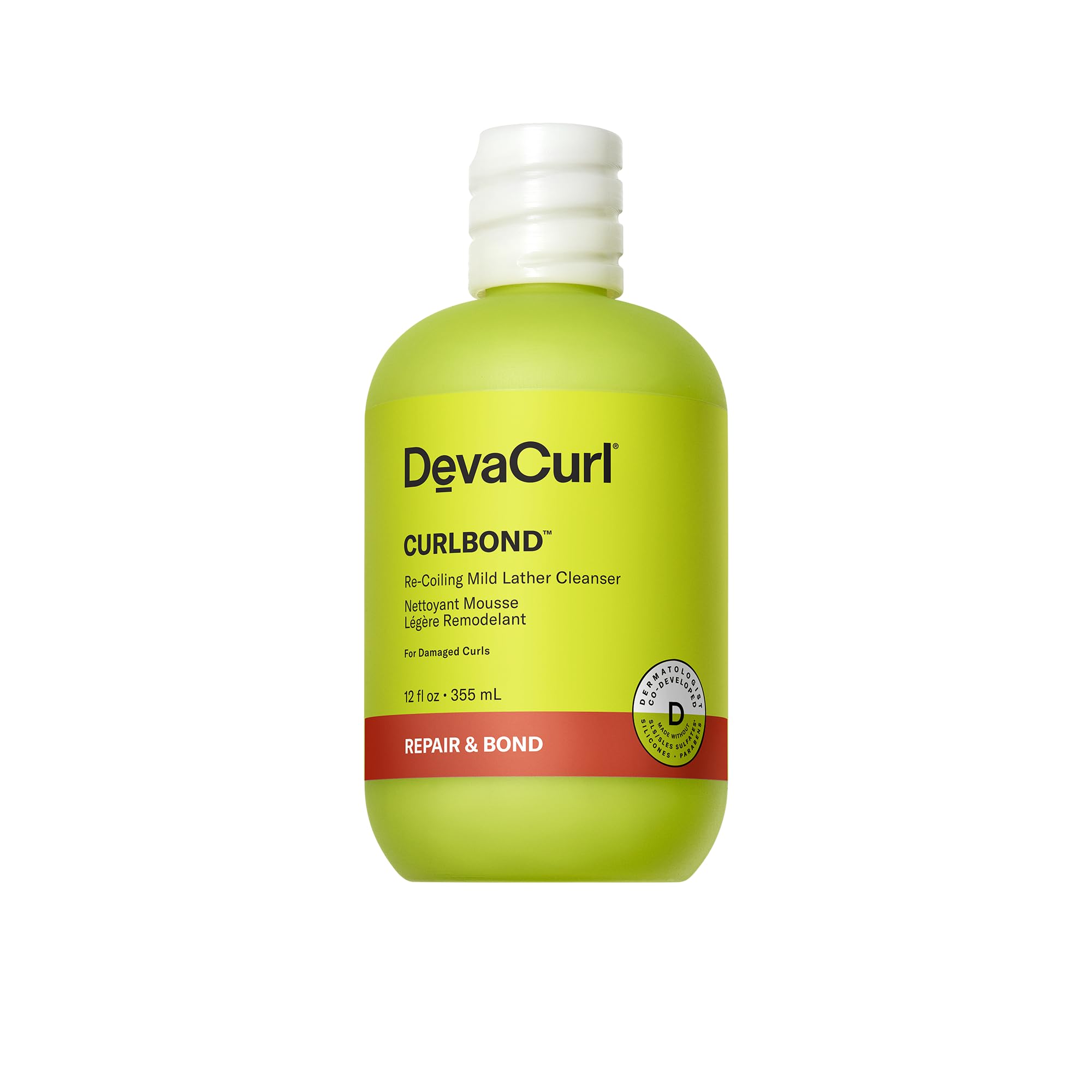 Devacurl Curlbond Re-Coiling Mild Lather Cleanser, Cozy Getaway, 12 Fl. Oz.
