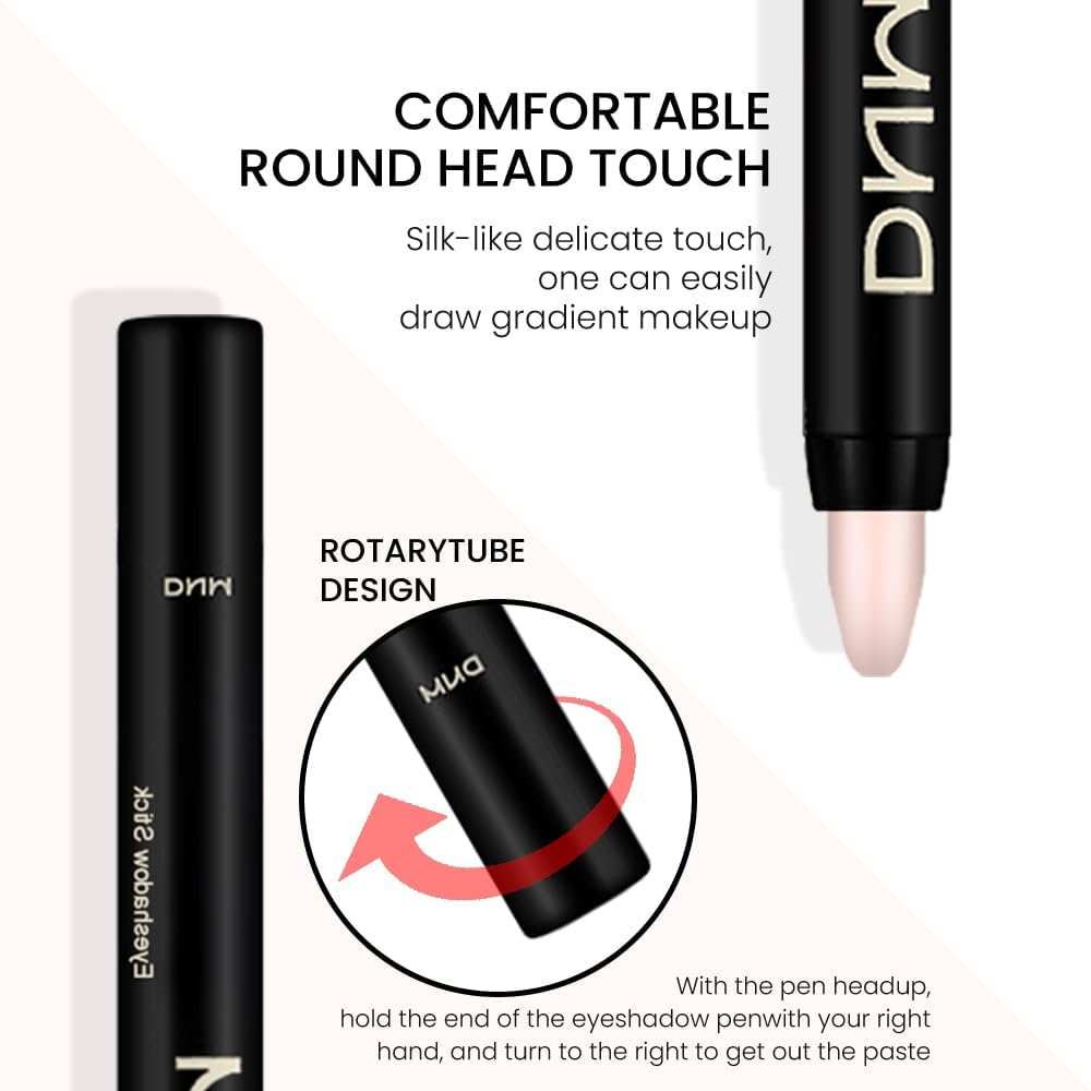 Evpct 2Pcs Cream Eyeshadow Sticks Set For Eyes Waterproof, Desert Matte Eye Shadow Stick Pencil Pen Bulk Sombras En Crema Para O