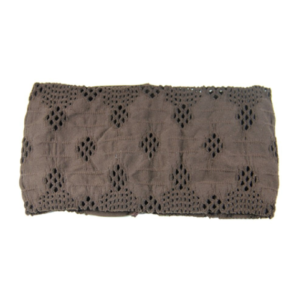 Di Prima Honeycomb Stretch Headband, Brown