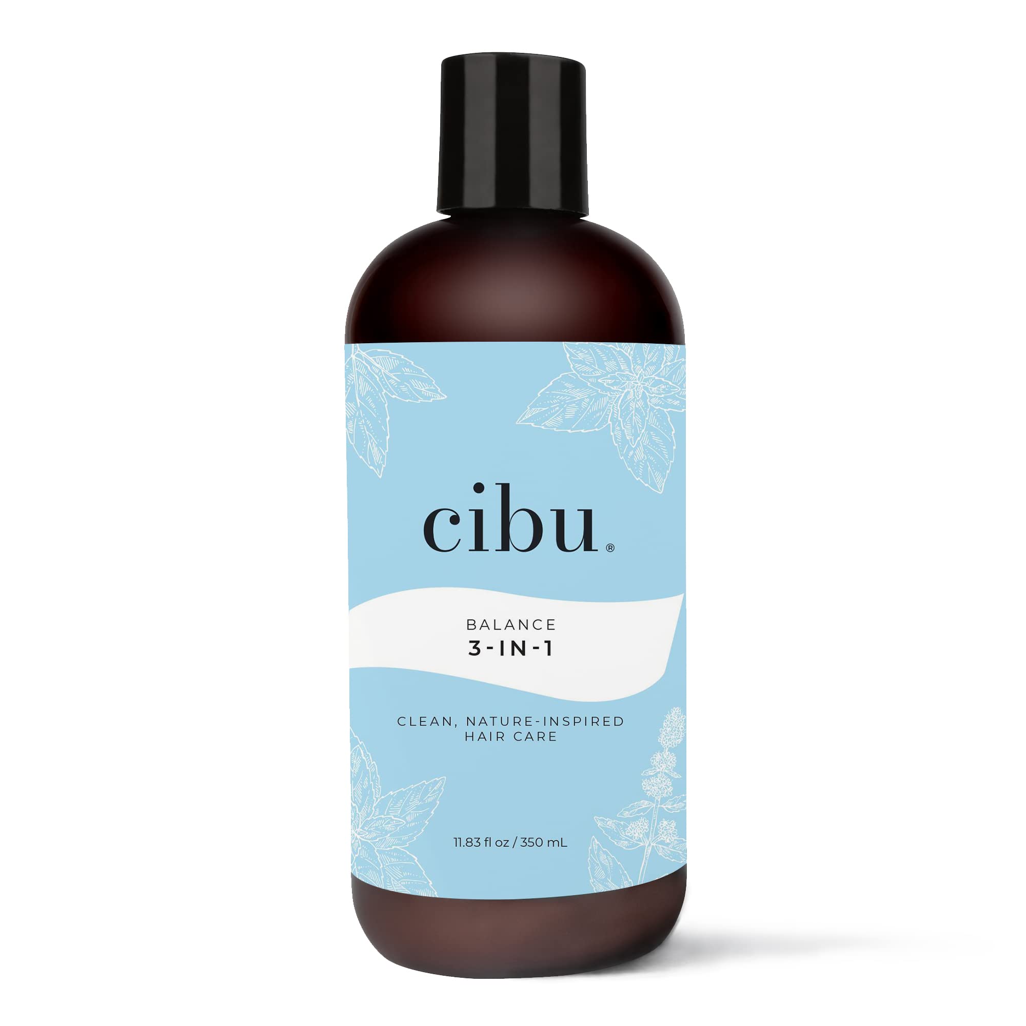 Cibu Shampoo, Conditioner & Body Wash 30021, 11.83 Fl Oz (350 Ml), Sulfate-Free, Fresh Scent, For All Skin & Hair Types, Men/Wom