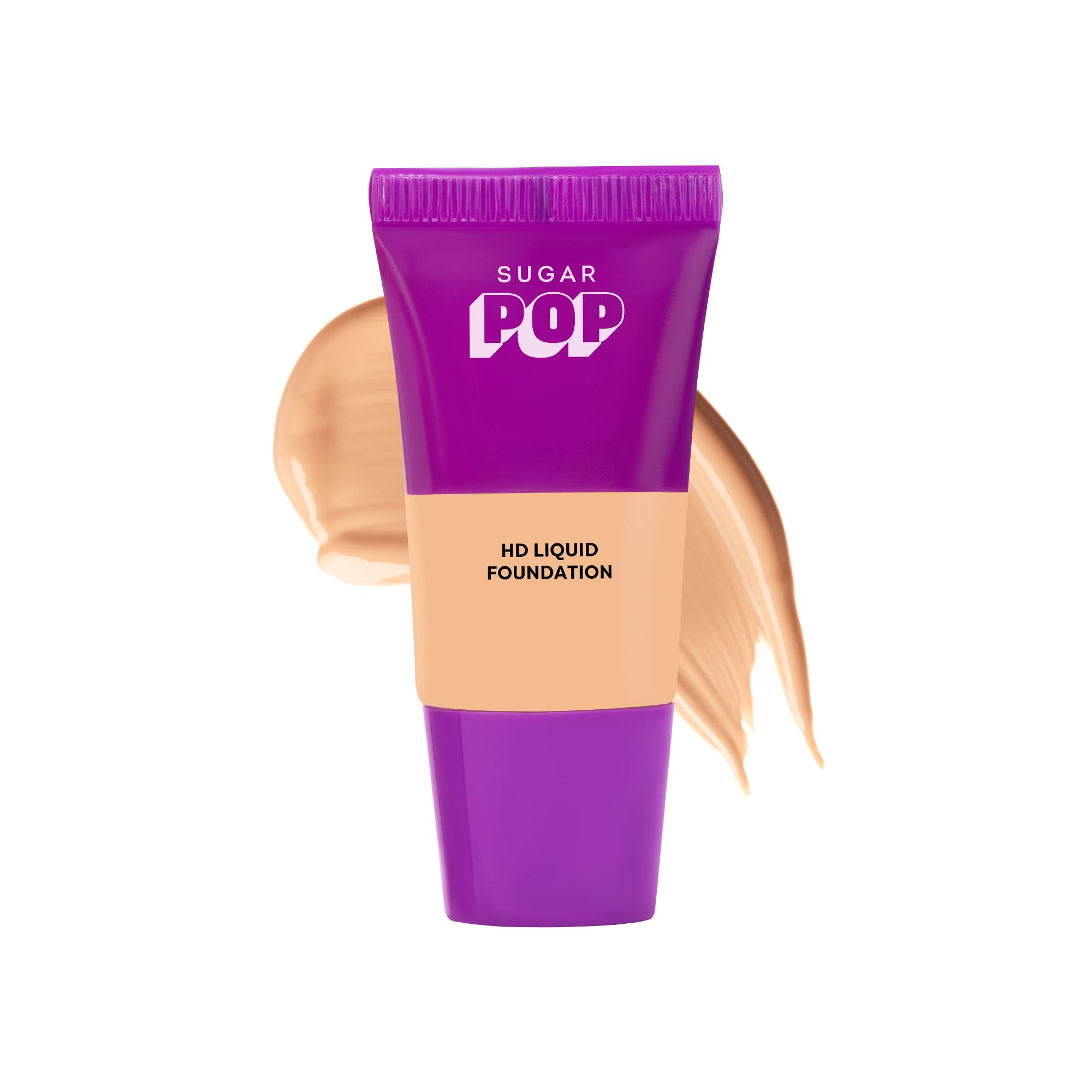 Sugar Pop Hd Liquid Foundation Tube With Spf 30 | Lasts Upto 16Hrs | Full Coverage | Water-Resistant | Matte Finish | 18Ml - 09 