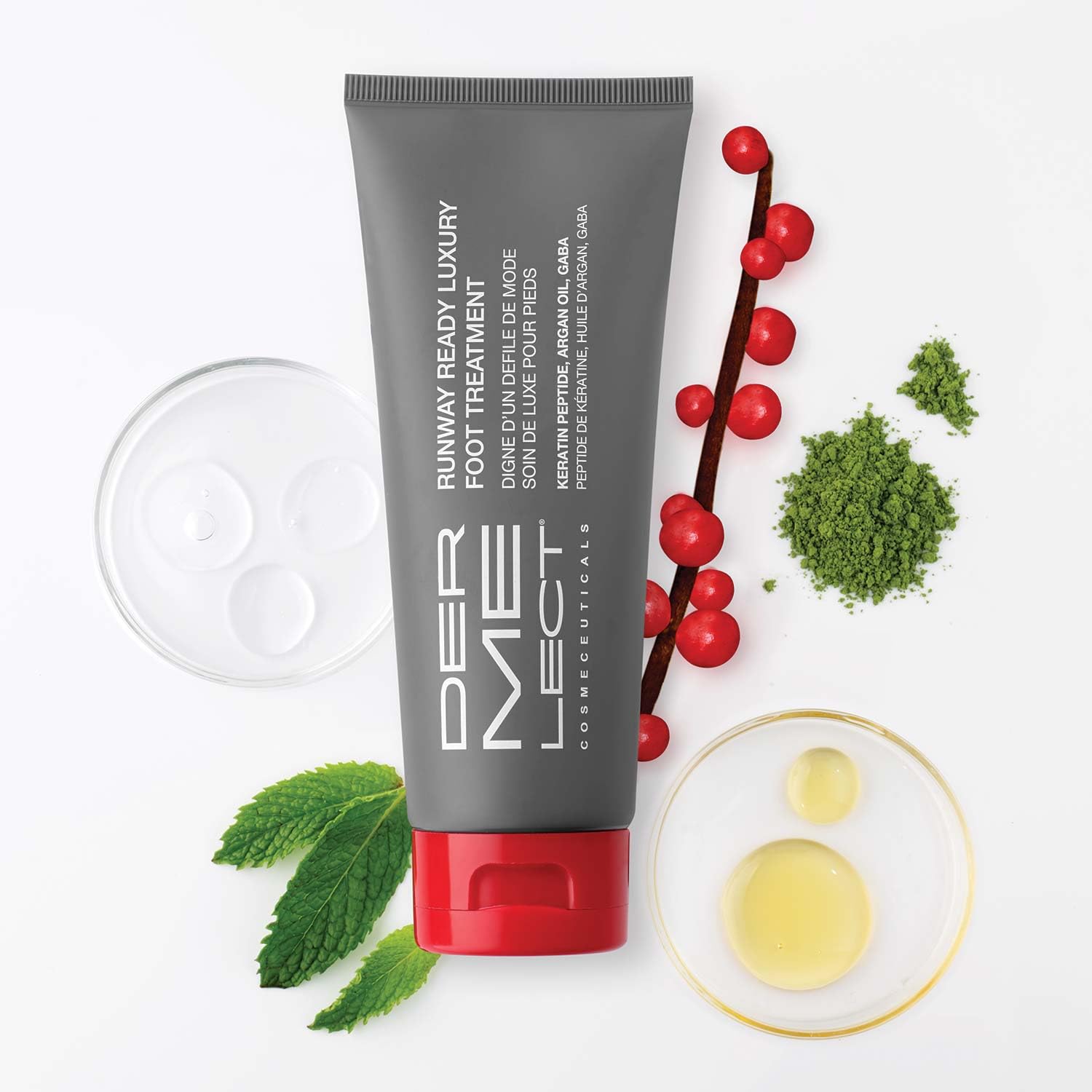 Dermelect Runway Ready Luxury Foot Treatment - Rich Peptide Cream With Argan Oil, Shea Butter & Hyaluronic Acid For Dry, Rough,