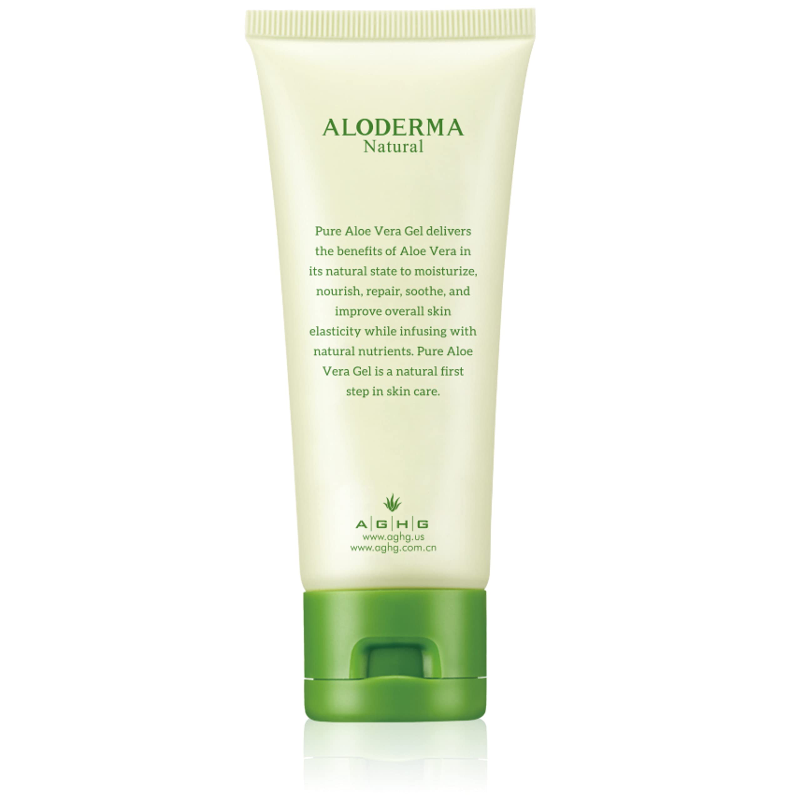 Aloderma 99% Organic Aloe Vera Gel, Bottled Within 12 Hours Of Harvest (45G, 1.5 Oz), 3 Pack, No Sticky Residue - No Powder Conc