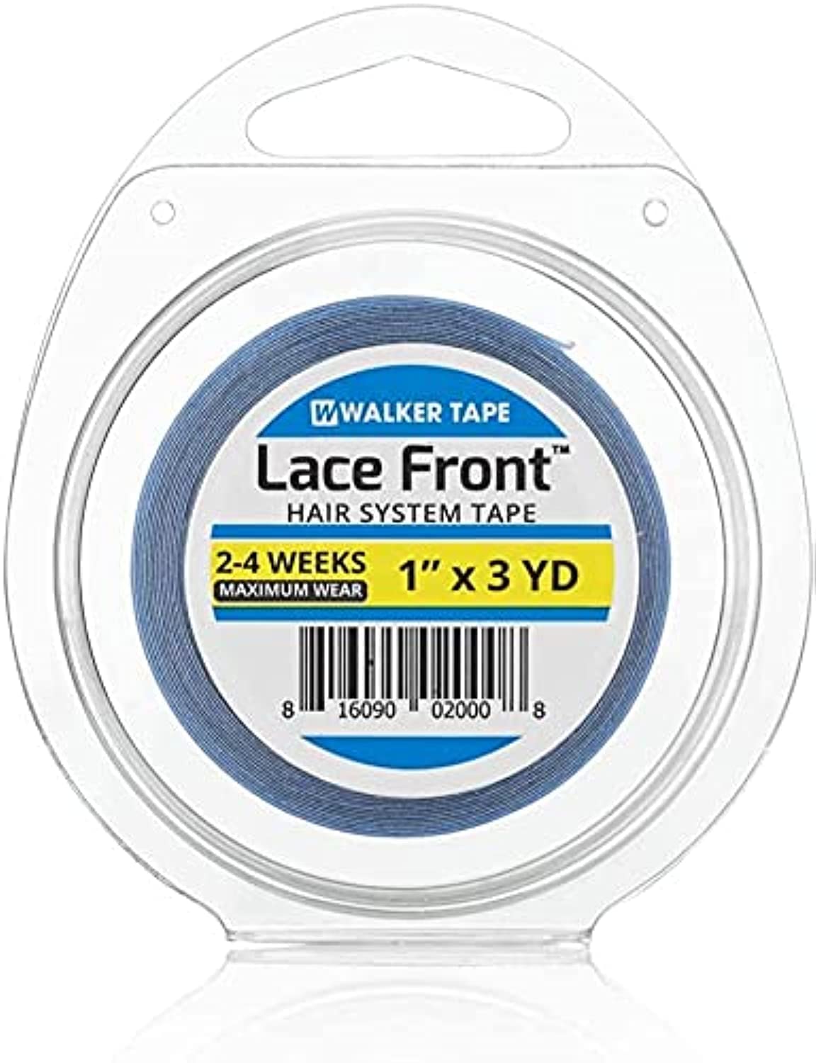 Walker Tape Blue Lace Double Sided Tape Roll 1'' X 3 Yards For Toupees & Wigs