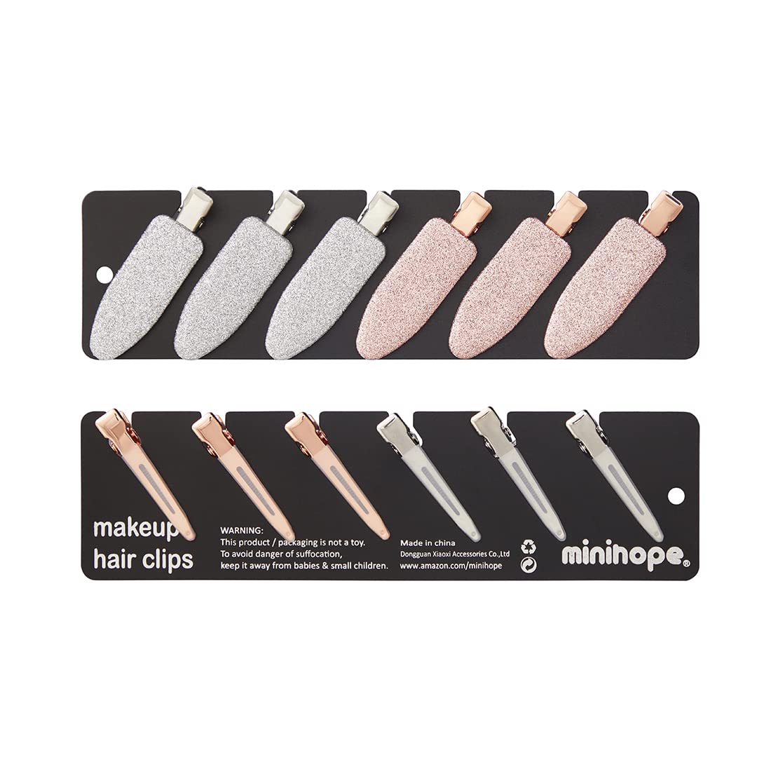 Minihope 12 Pieces No Bend Hair Clips, Curl Pin Clips, No Crease Hair Clips For Makeup Application,2022 Style, Non-Slip.Hair Won