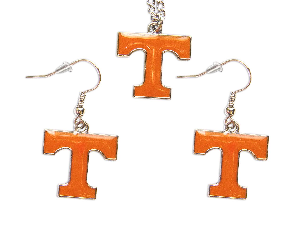 Aminco International Tennessee Vols Necklace and Dangle Earring Charm Set