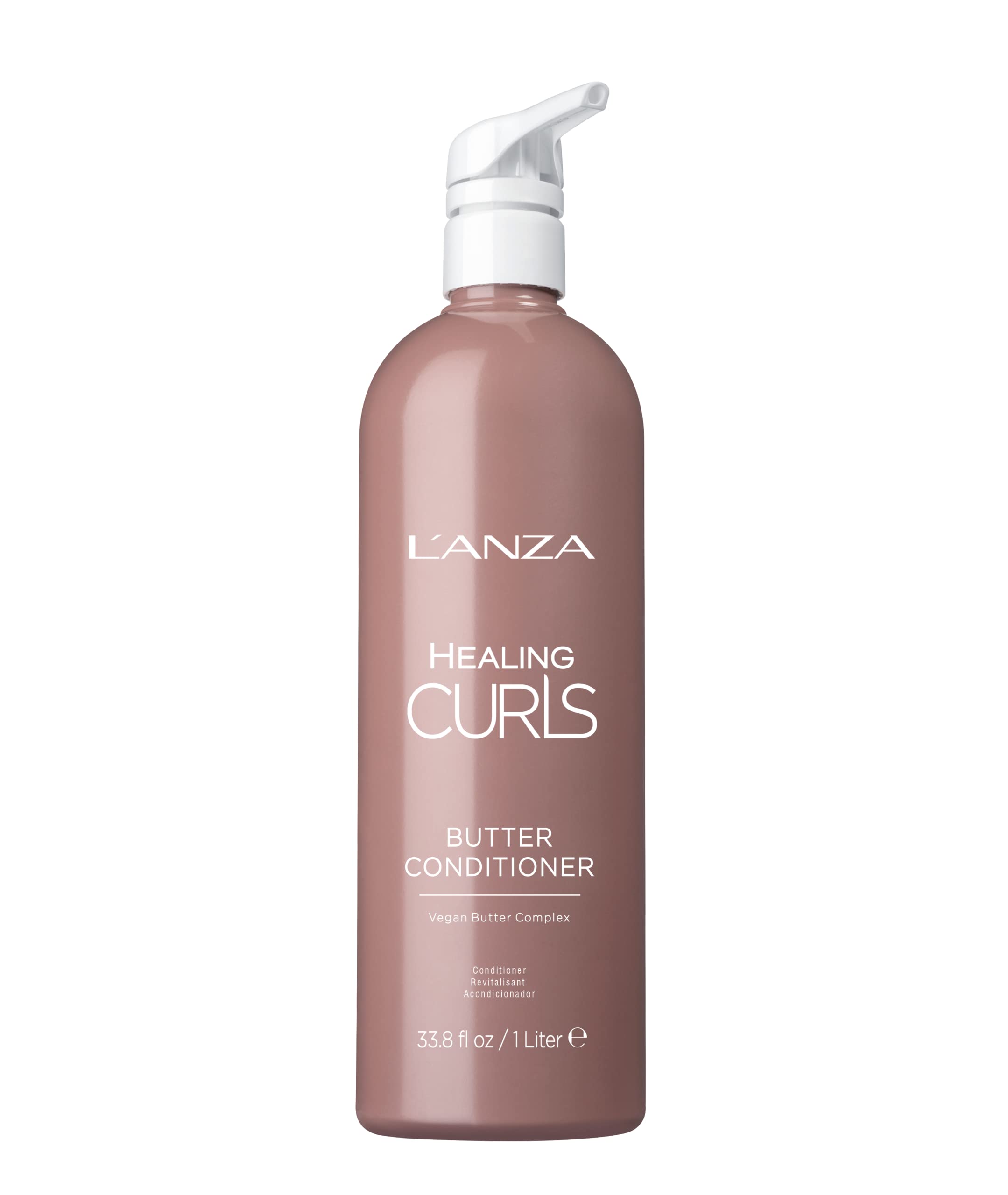 L'ANZA Healing Curls Butter Conditioner - Curly Hair Product for Moisturizing and Detangling Velvety Curls with Anti-Humidity Mo