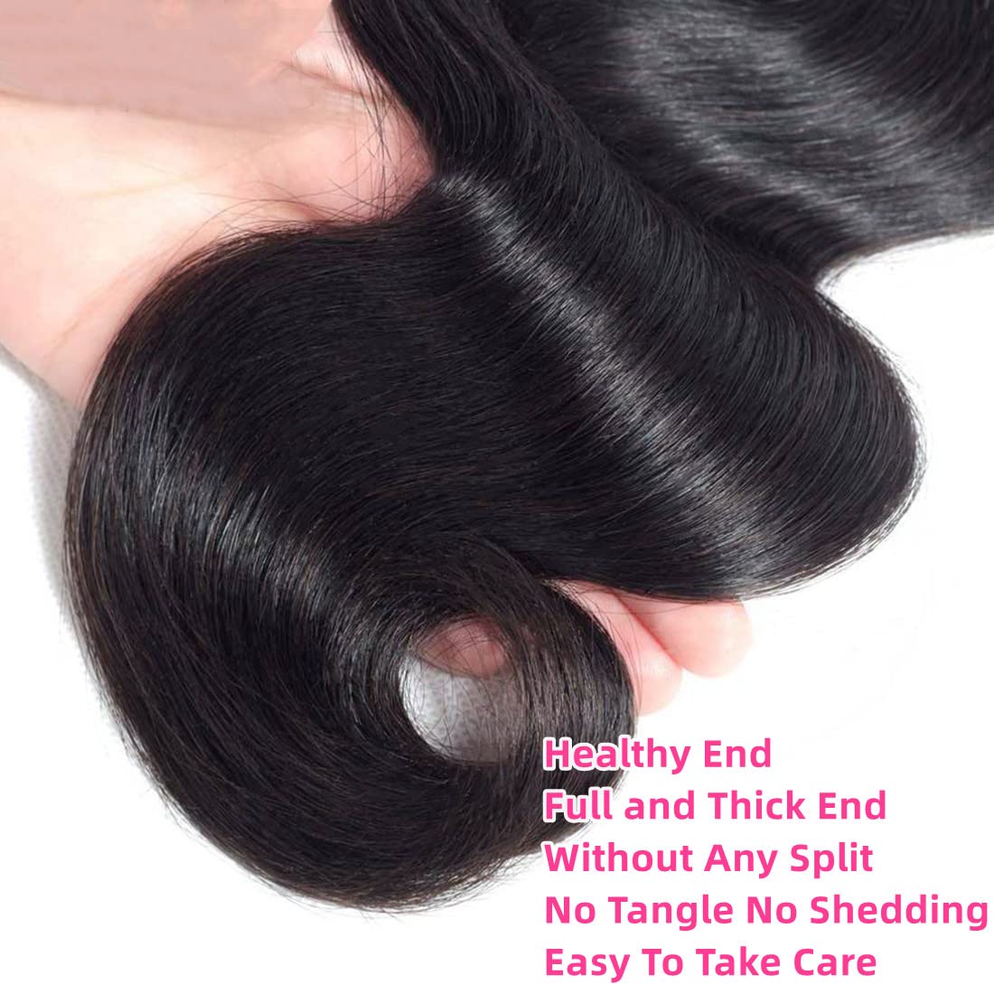 Brazilian Body Wave Bundles 10A Grade 100% Human Hair Weave Bundles(18 20 22 24 Inch) Unprocessed Human Hair 4 Bundles Body Wave