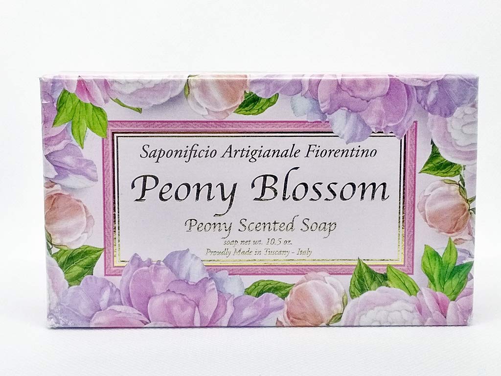 Saponificio Artigianale Fiorentino Peony Blossom Soap 300gr (10.5 oz) - Made in Italy