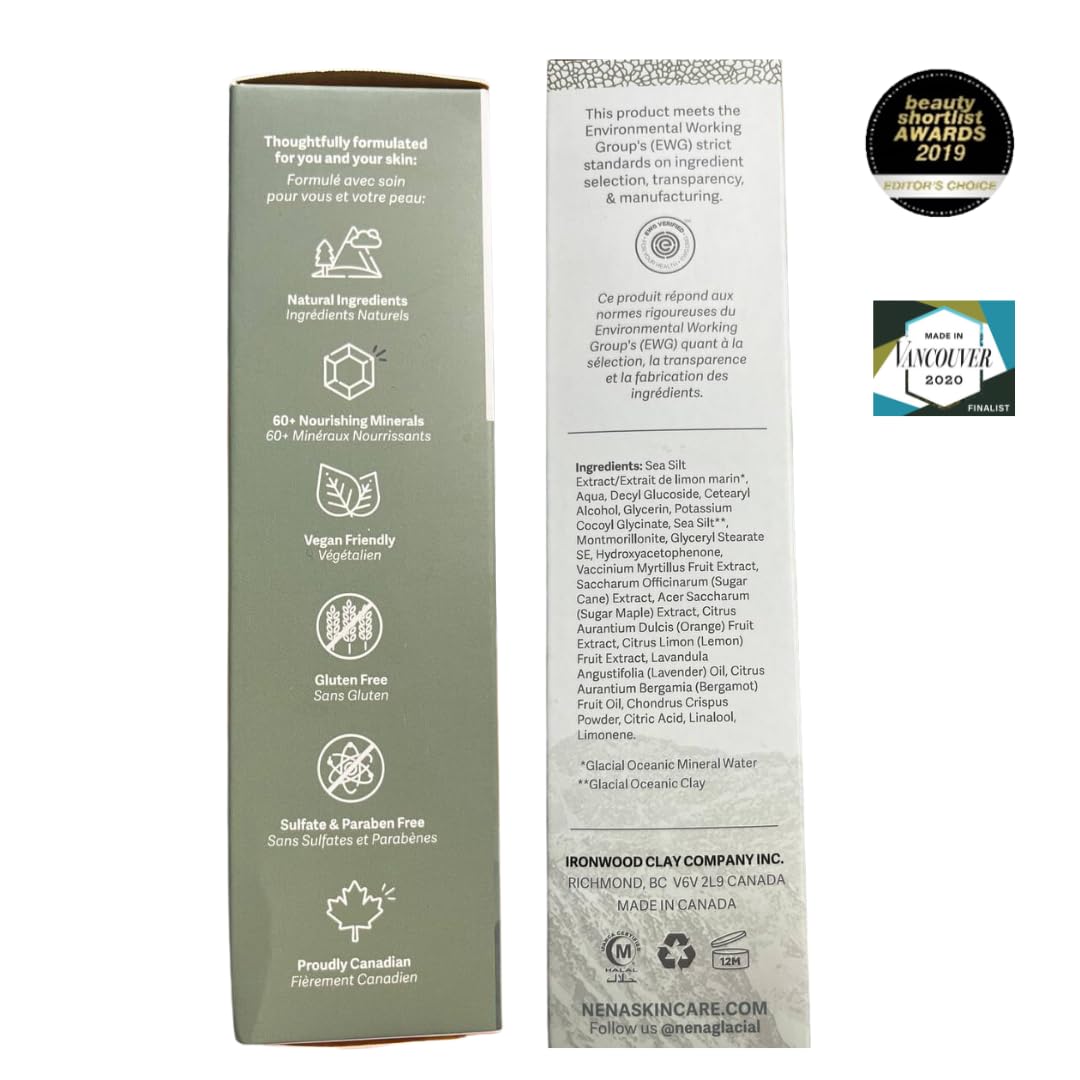 NENA Facial Cleanser 2+1 Promo Pack Buy 2, Get 1 Free for All Skin Types - EWG Verified - Gentle and Natural Liquid