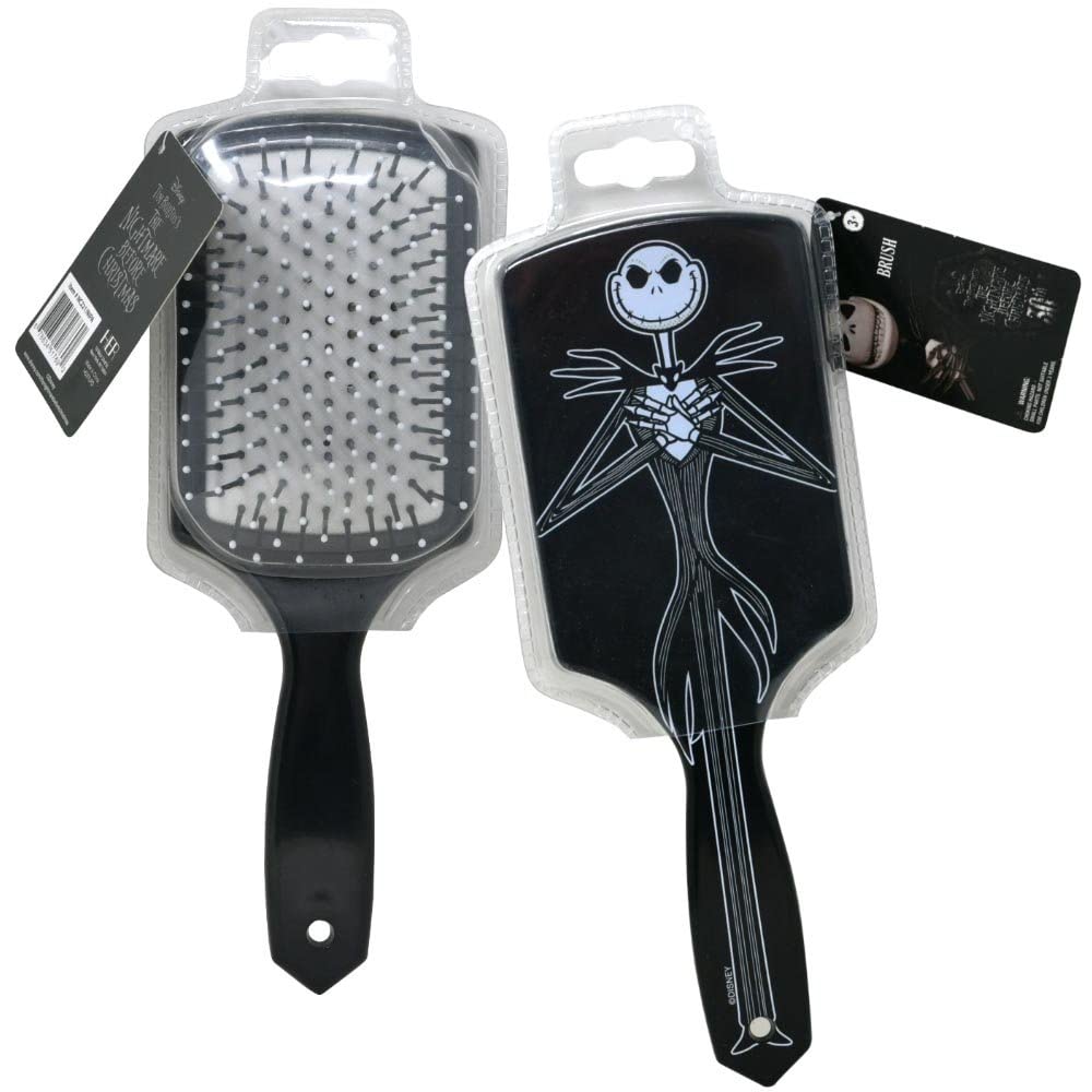 Nightmare Before Christmas Paddle Brush for Hair - Jack Skellington Paddle Hair Brush for Men and Women, Styling and Detangler B