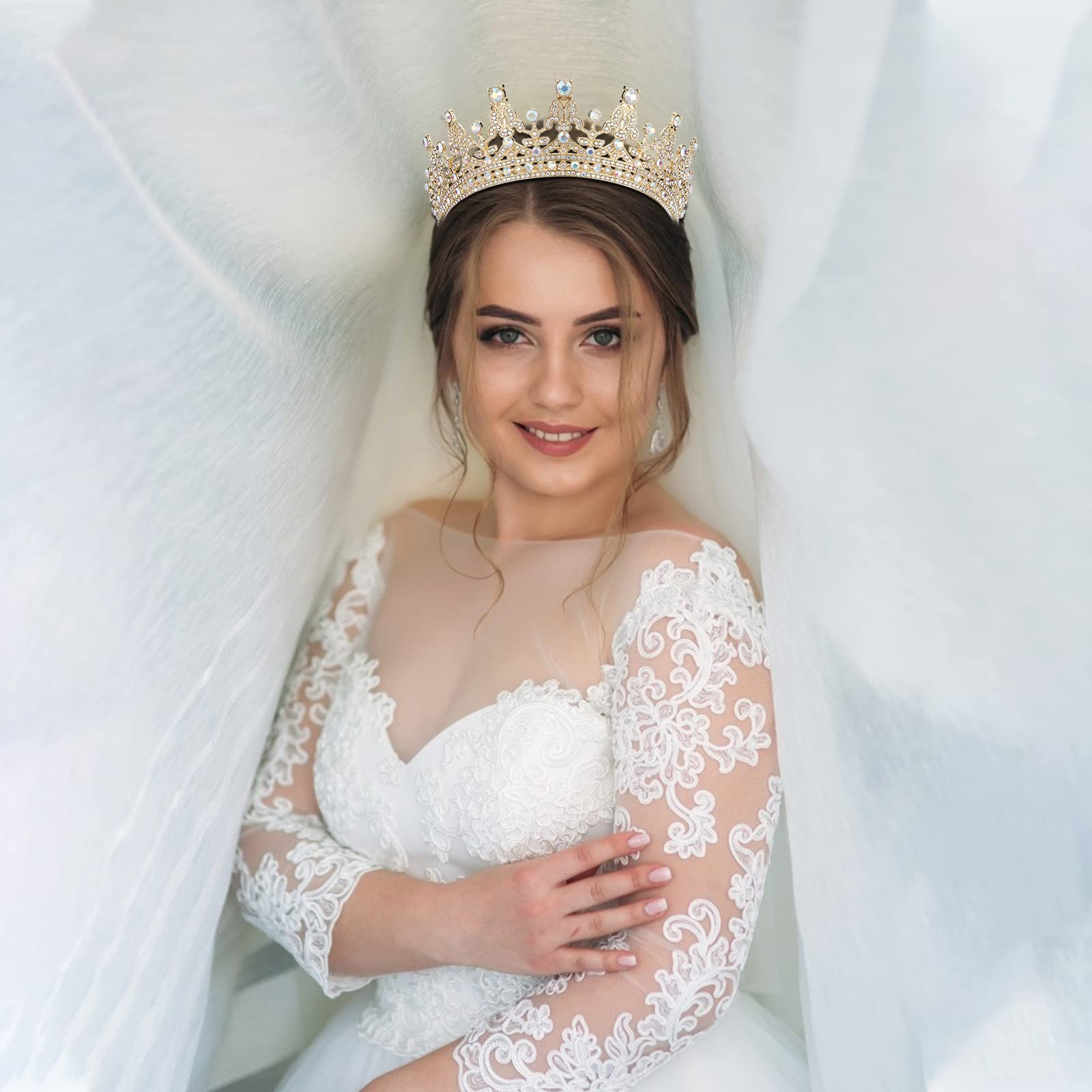 Cocide Tiaras For Women Crowns For Women Tiaras And Crowns For Women Queen Crown Princess Tiara For Girls Rhinestones Party Brid
