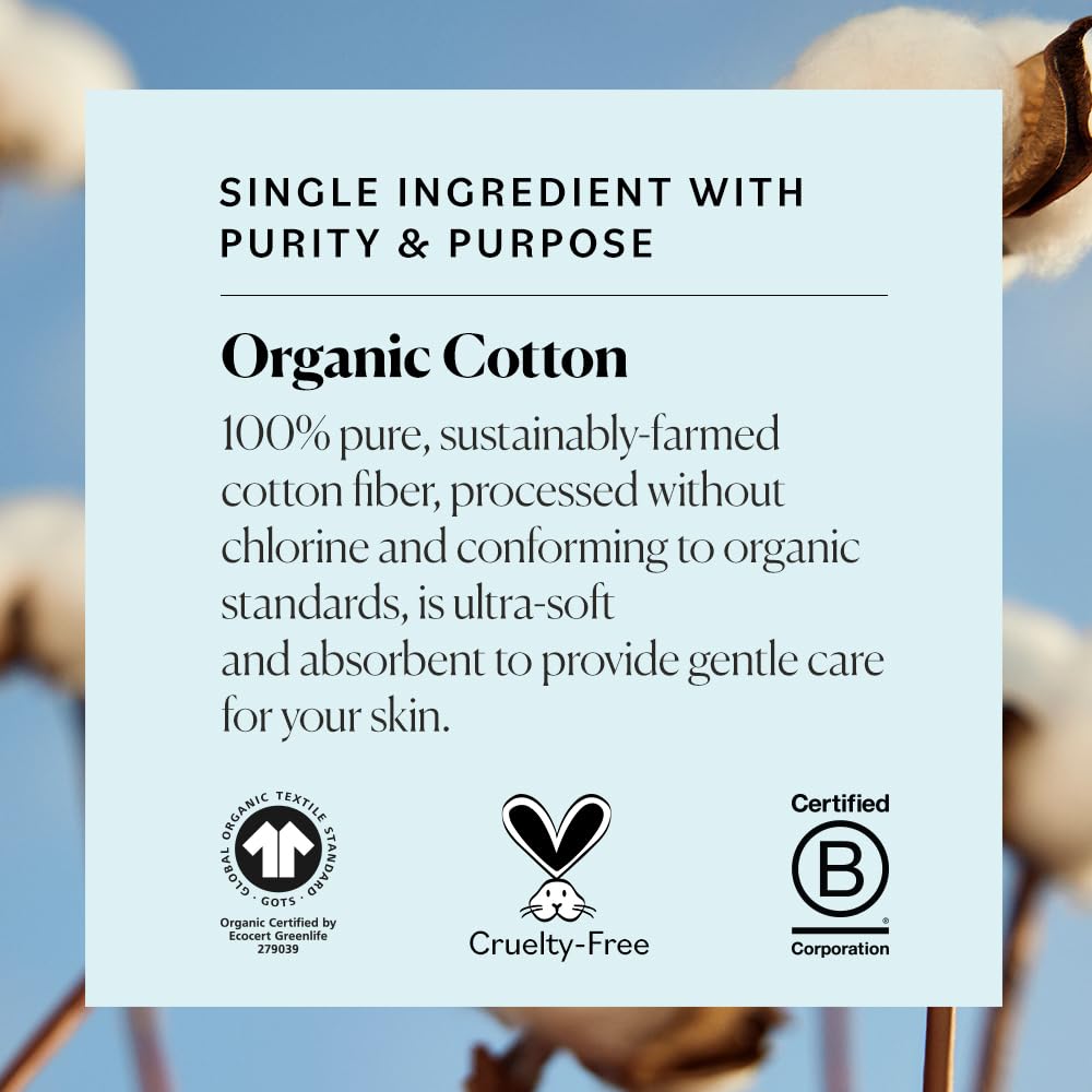 Sky Organics - Organic Cotton Swabs, 1500 ct. - Ultra Soft Tips - Strong & Durable - Hypoallergenic - Chlorine Free - Sustainabl