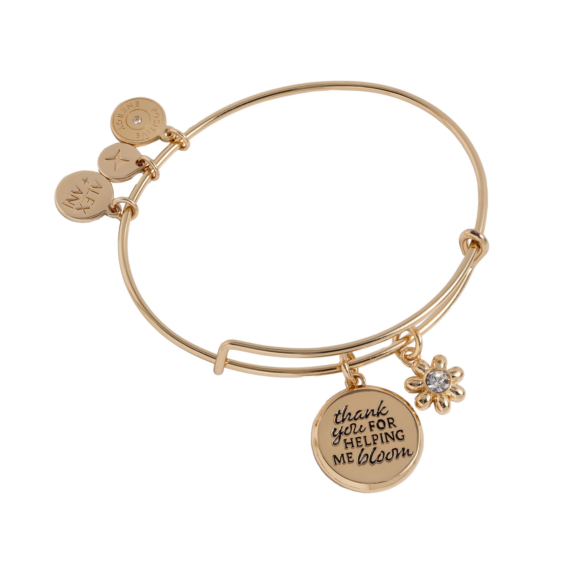 Alex and AniThank You For Helping Me Bloom Charm Bangle