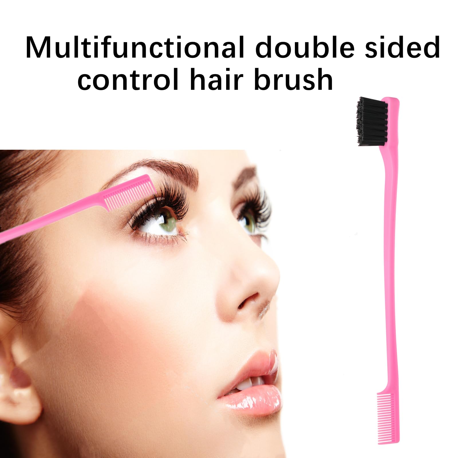 ZVOREI 8Pcs Hair Brushes Set with 4Pcs Topsy Hair Tail Tools 1Pcs Bristle Teasing Hair Brush 1Pcs Edge Control Brush 2Pcs Metal