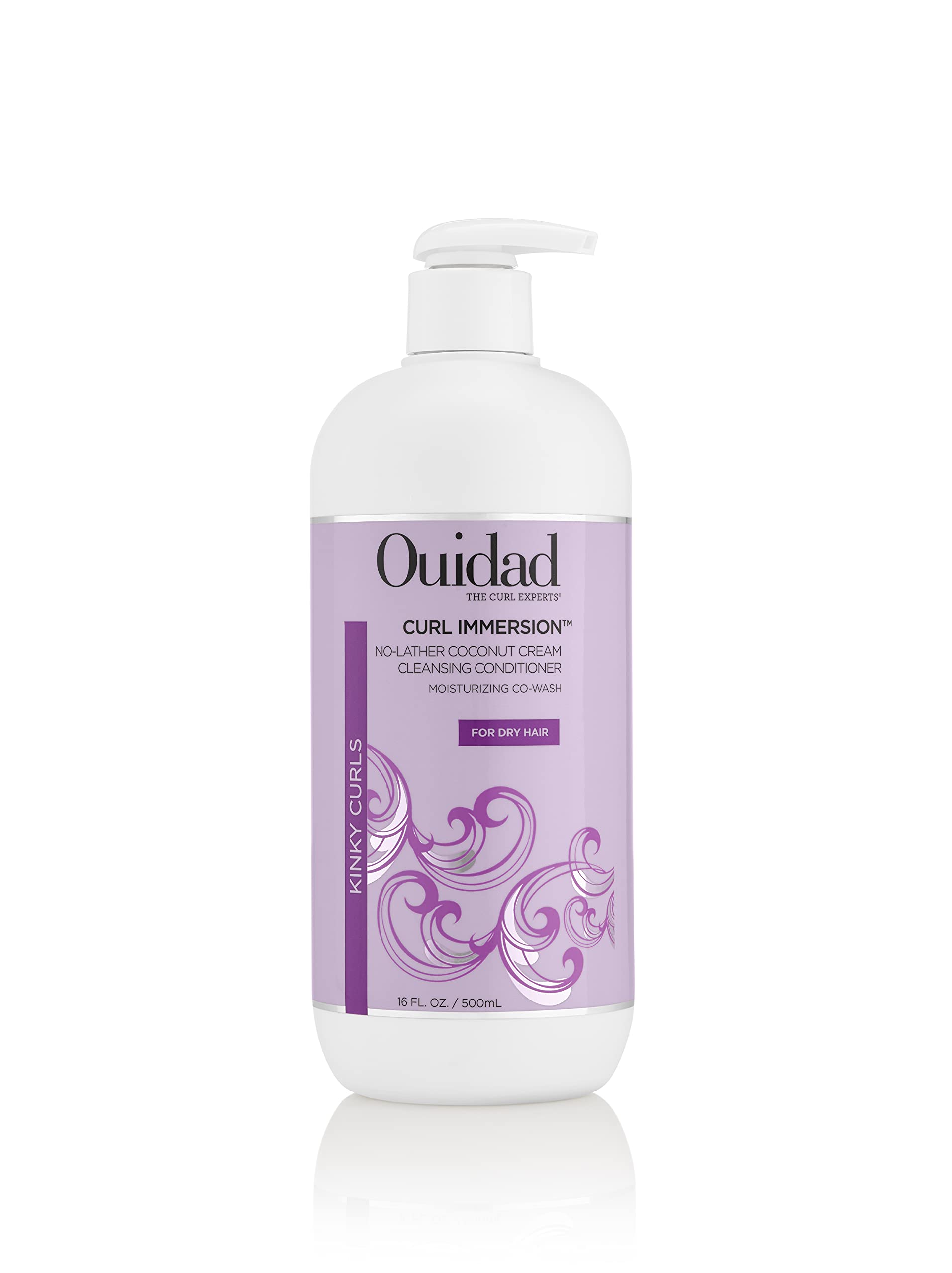 Ouidad Curl Immersion No-Lather Coconut Cream Cleansing Conditioner, 16 Fl Oz