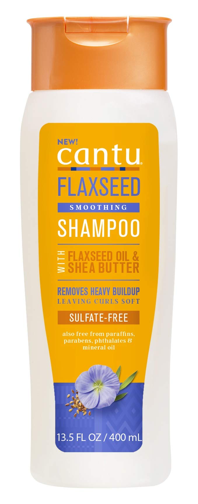 Cantu Flaxseed Shampoo 13.5 Ounce (400Ml) (Pack Of 6)