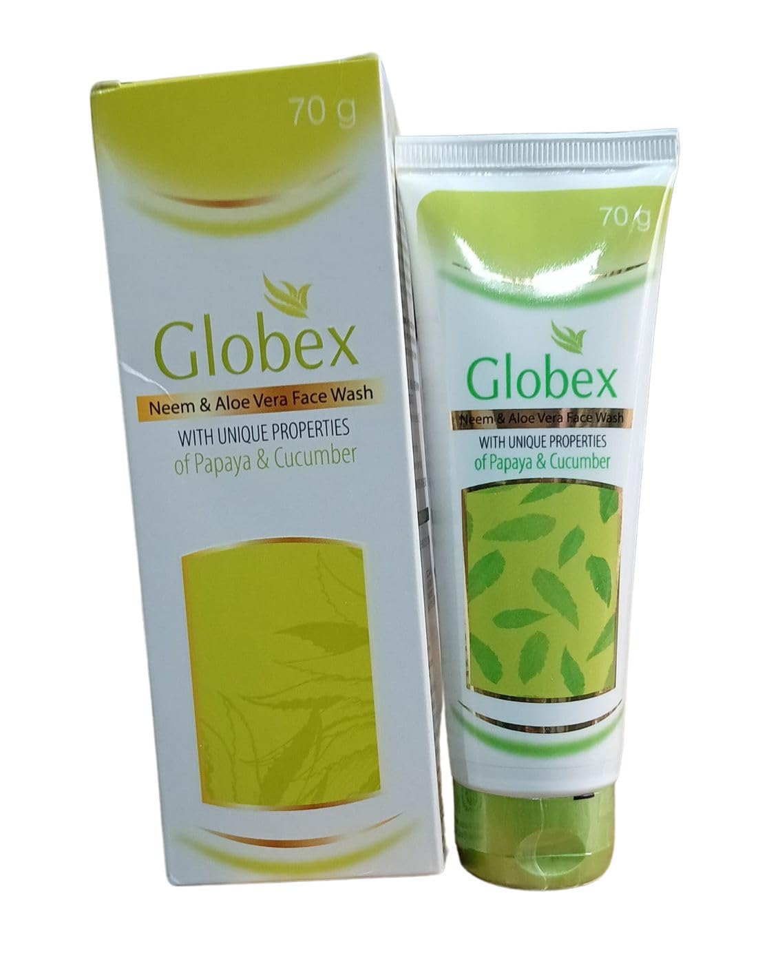 Dhakar Enterprises Globex Neem & Aloe Vera Face Wash With Papaya & Cucumber, 70G