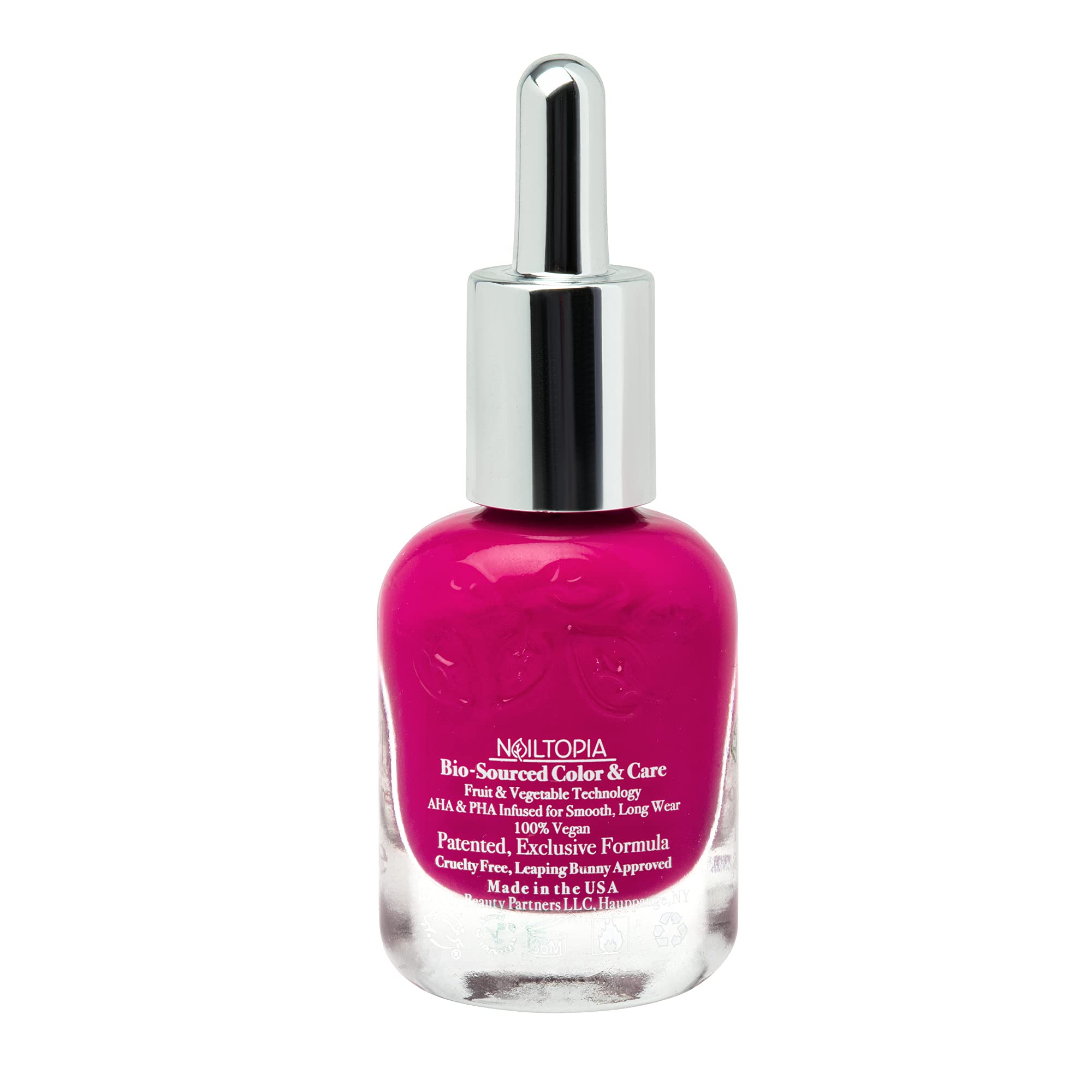 Nailtopia - Plant-Based Chip Free Nail Lacquer - Non Toxic, Bio-Sourced, Long-Lasting, Strengthening Polish - Spill The Juice (M
