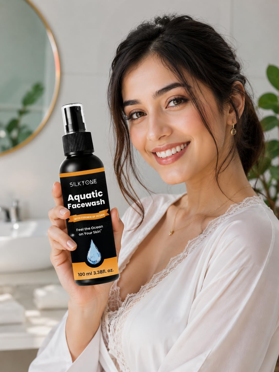 Aquatic Facewash With Ocean Essence | Refreshing Face Cleanser For Oily & Dry Skin | Removes Dirt & Excess Oil | Daily Use 100Ml