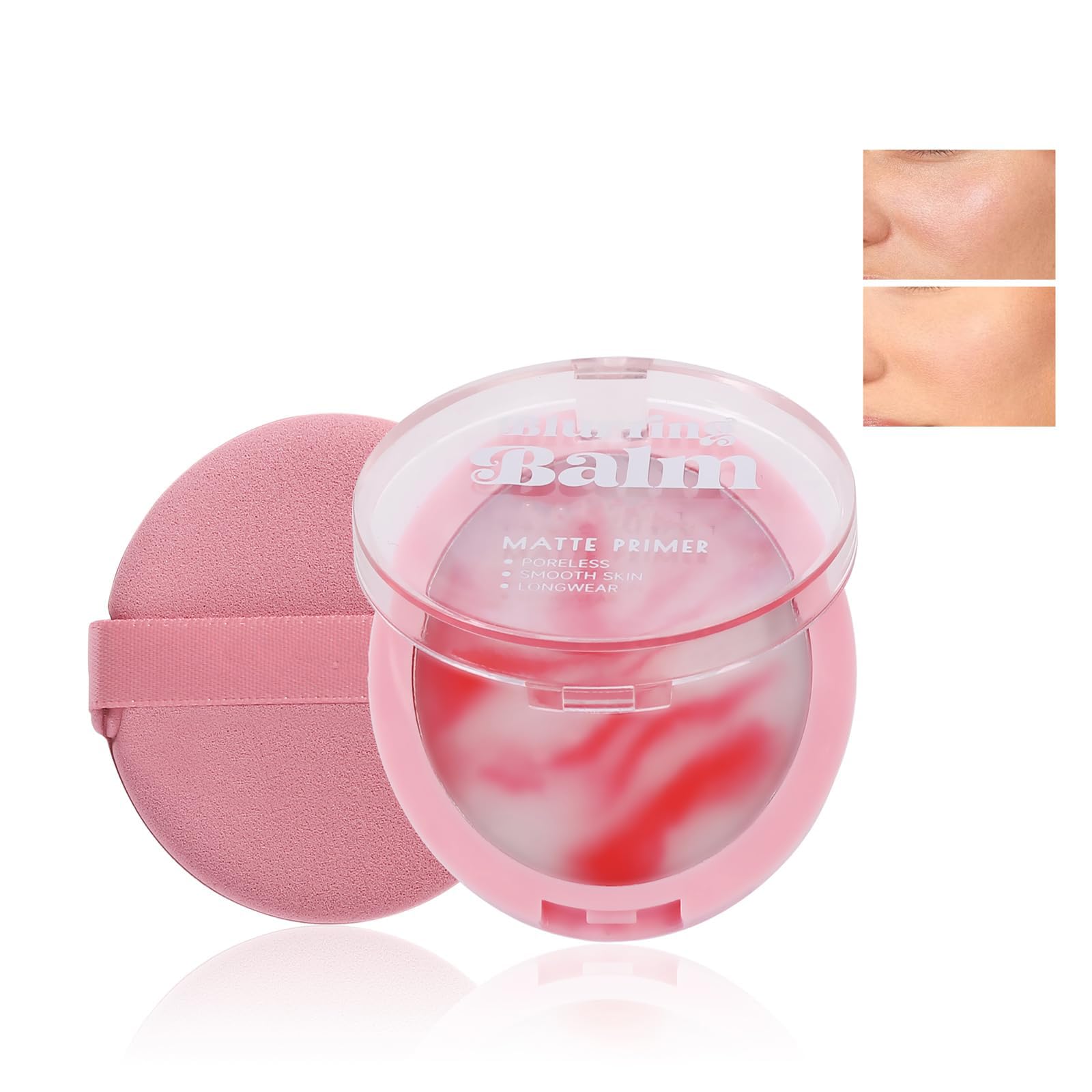 Easilydays Poreless Face Blurring Setting Balm, Jelly Oil Control Pressed Setting Powder, Waterproof, Powderfree Lightweight Fo