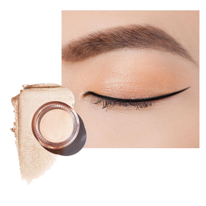 Oulac Golden Sand Eyeshadow With Golden Sheen  Pearly, Soft, CreaseFree, LongLasting, Shea Butter & Jojoba Oil Infused, Vegan