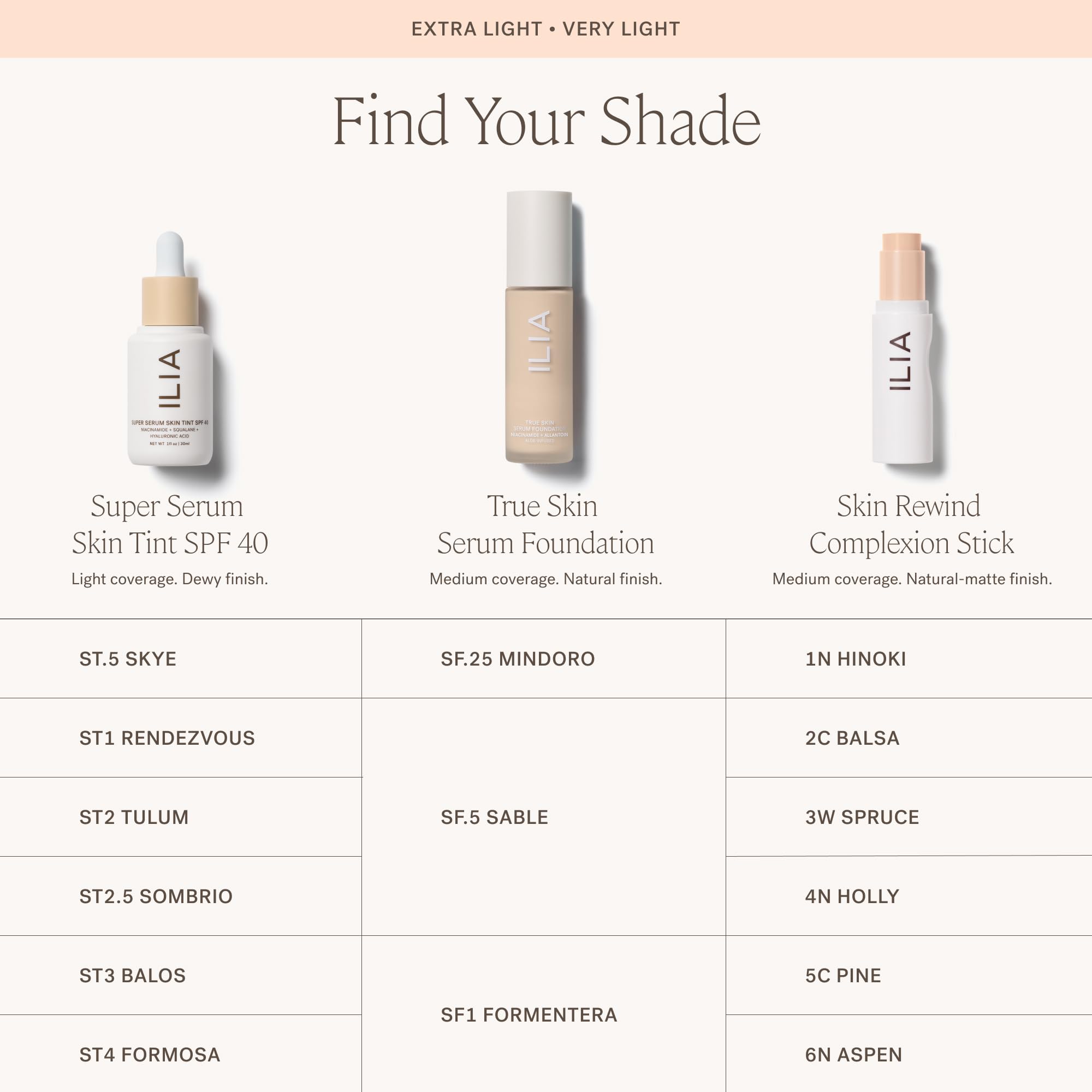 Ilia - Skin Rewind Complexion Stick - Foundation + Concealer + Skincare | Non-Toxic, Vegan, Cruelty-Free, Clean Makeup (4N - Hol