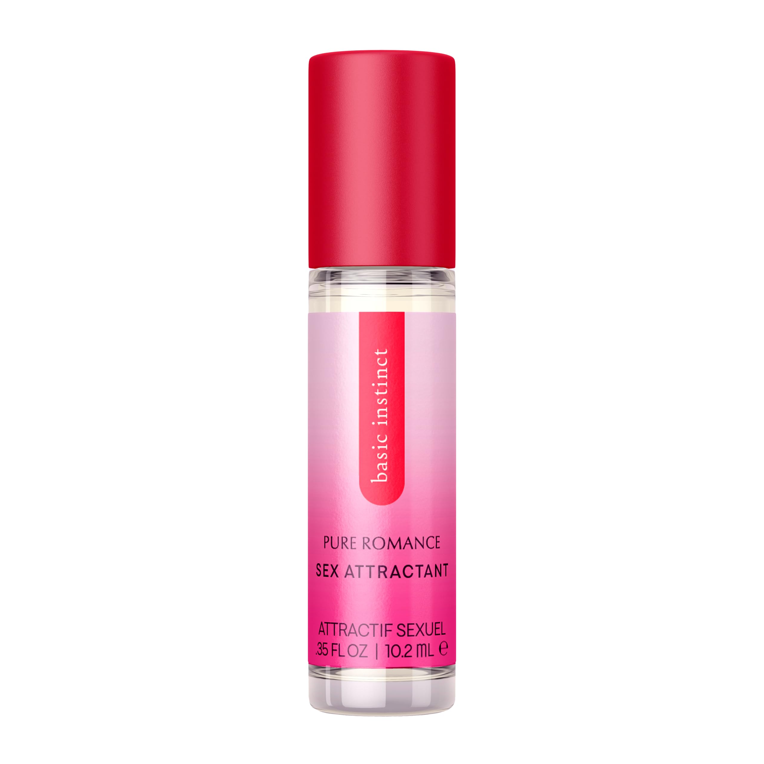 Pure Romance Basic Instinct Pheromone Perfume for Women - Enhanced Long Lasting Roll-On Oil - Attract Men - Travel-Ready, 35 Fl 