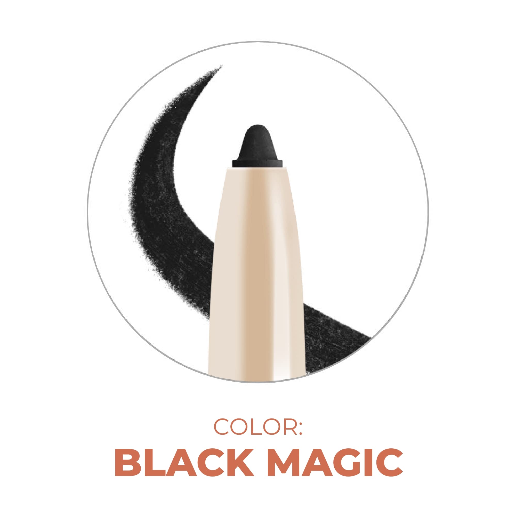 Beauty For Real I-Line 24-7 Eyeliner, Black Magic - Black Matte - Long-Wearing, Waterproof Gel Formula - Safe For Sensitive Eyes